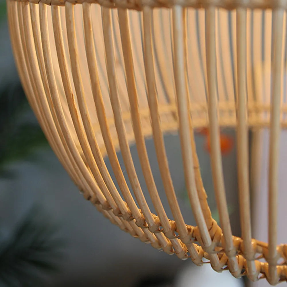 Ritta Suspension Japonais Créatif Rotin pour Salle à Manger/Chambre - Neutralighting