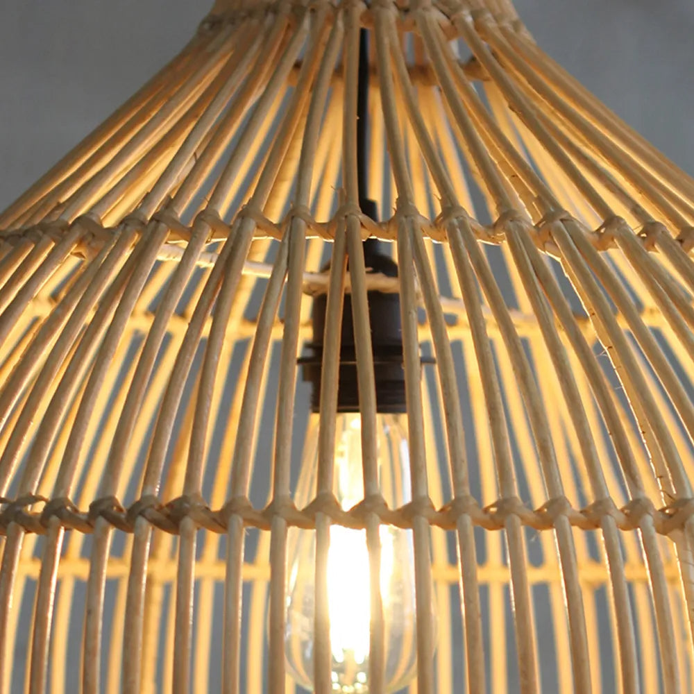Ritta Suspension Japonais Créatif Rotin pour Salle à Manger/Chambre - Neutralighting