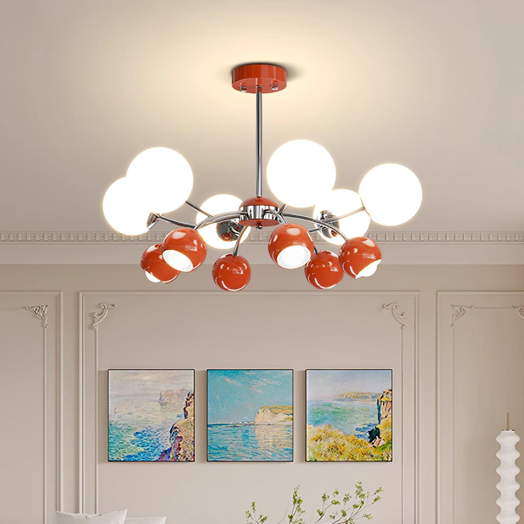 Lumi Chandelier Minimaliste en Verre - Neutralighting