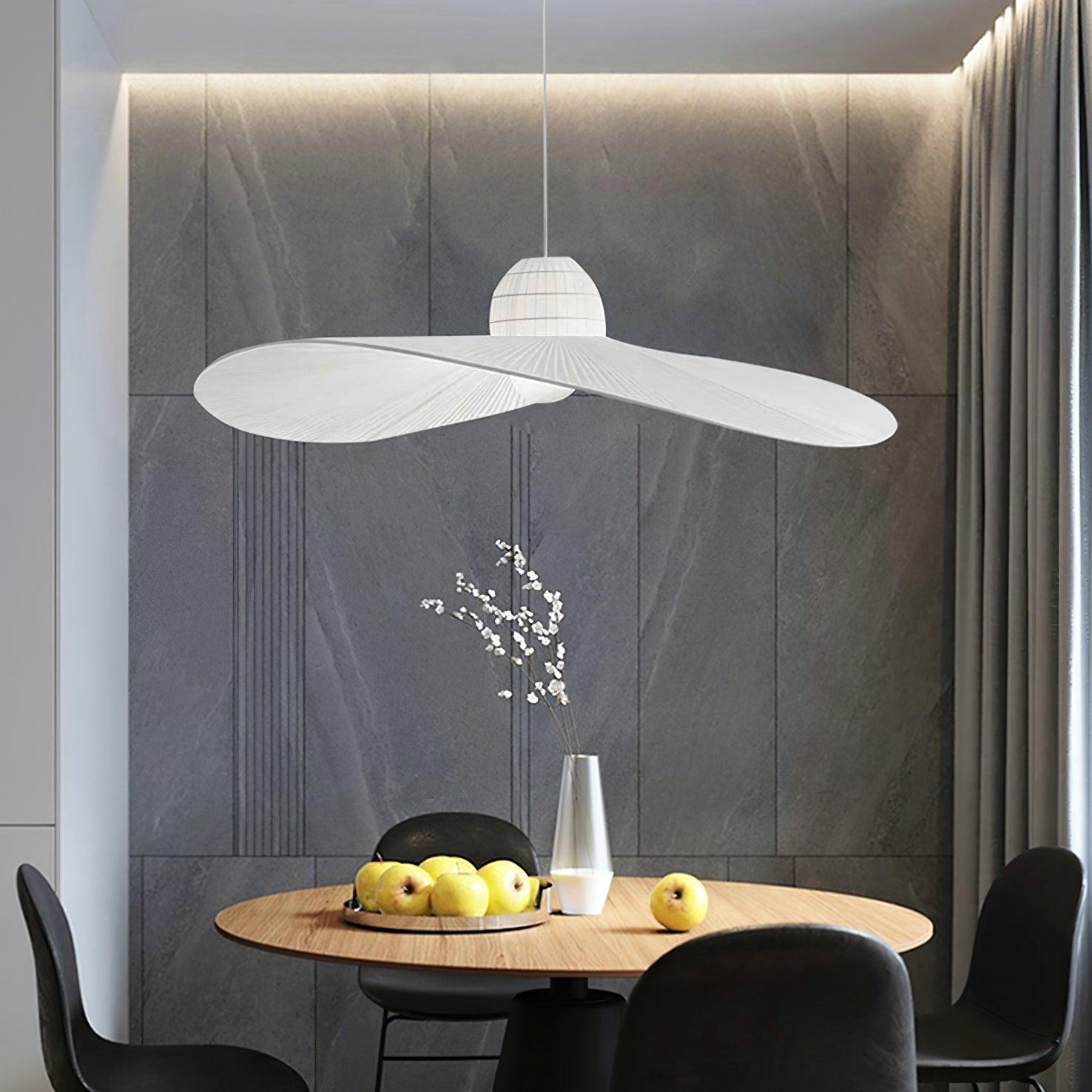 Moire Hat Lampe Pendante Tissu Plissé Moderne - Neutralighting