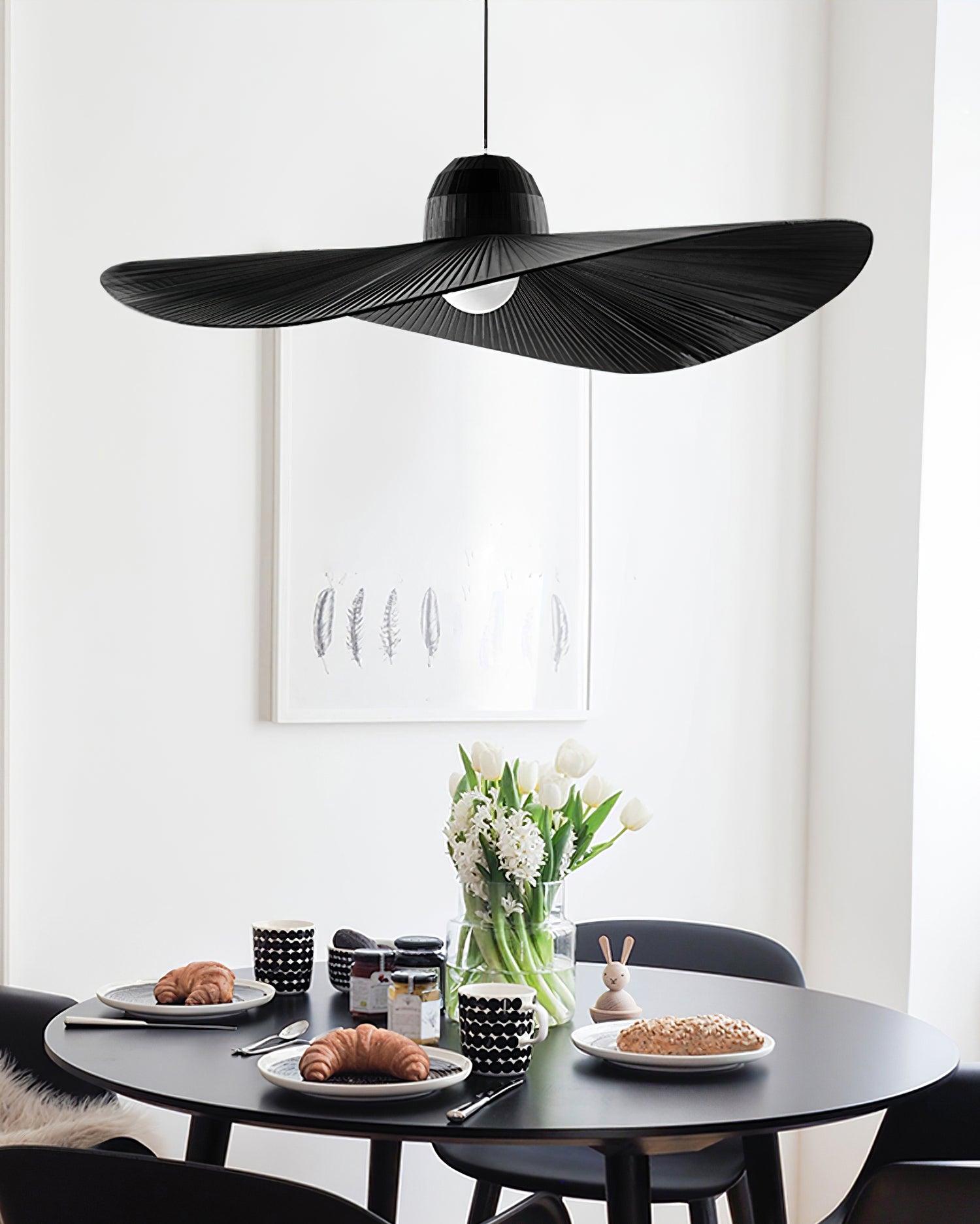 Moire Hat Lampe Pendante Tissu Plissé Moderne - Neutralighting
