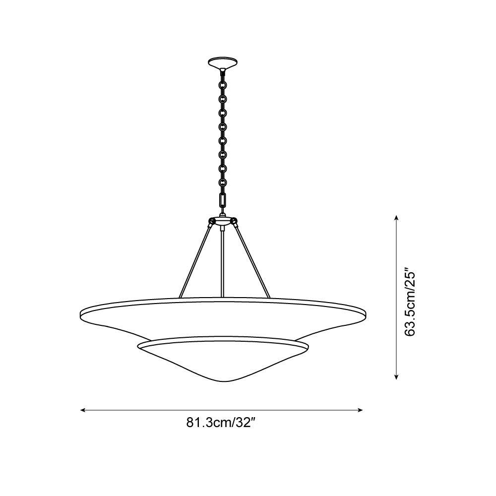 Mollino Chandelier Gypsum Sculptural Suspended - Letslighting