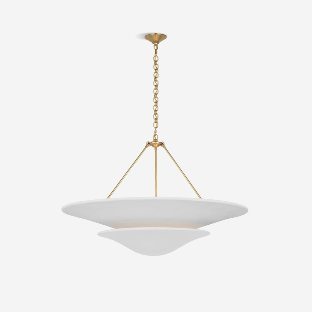 Mollino Chandelier Gypsum Sculptural Suspended - Letslighting