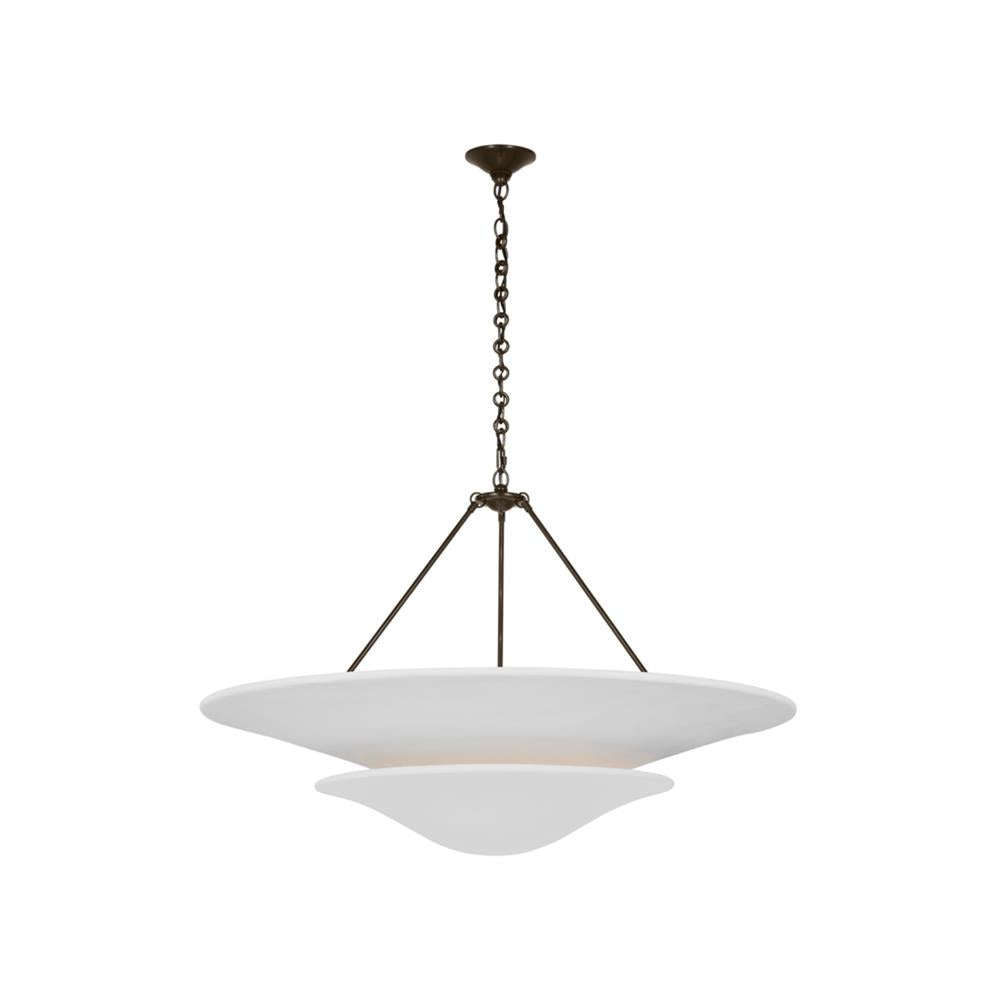 Mollino Chandelier Gypsum Sculptural Suspended - Letslighting