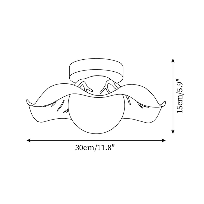 Monae Plafonnier Pétale Forme Globe Moderne - Neutralighting
