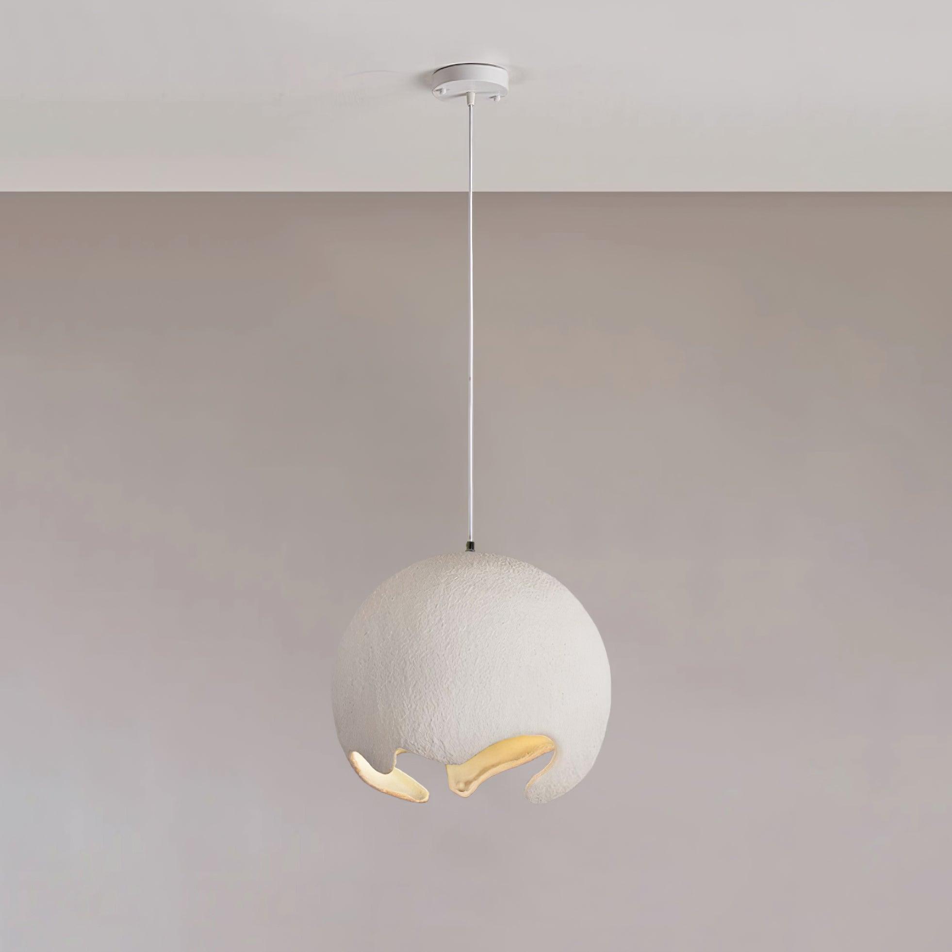 Moon Suspension Crater en Résine Curvilinéaire Minimaliste - Neutralighting