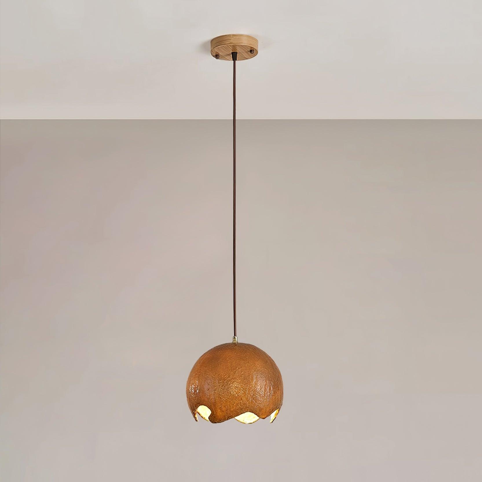 Moon Suspension Crater en Résine Curvilinéaire Minimaliste - Neutralighting