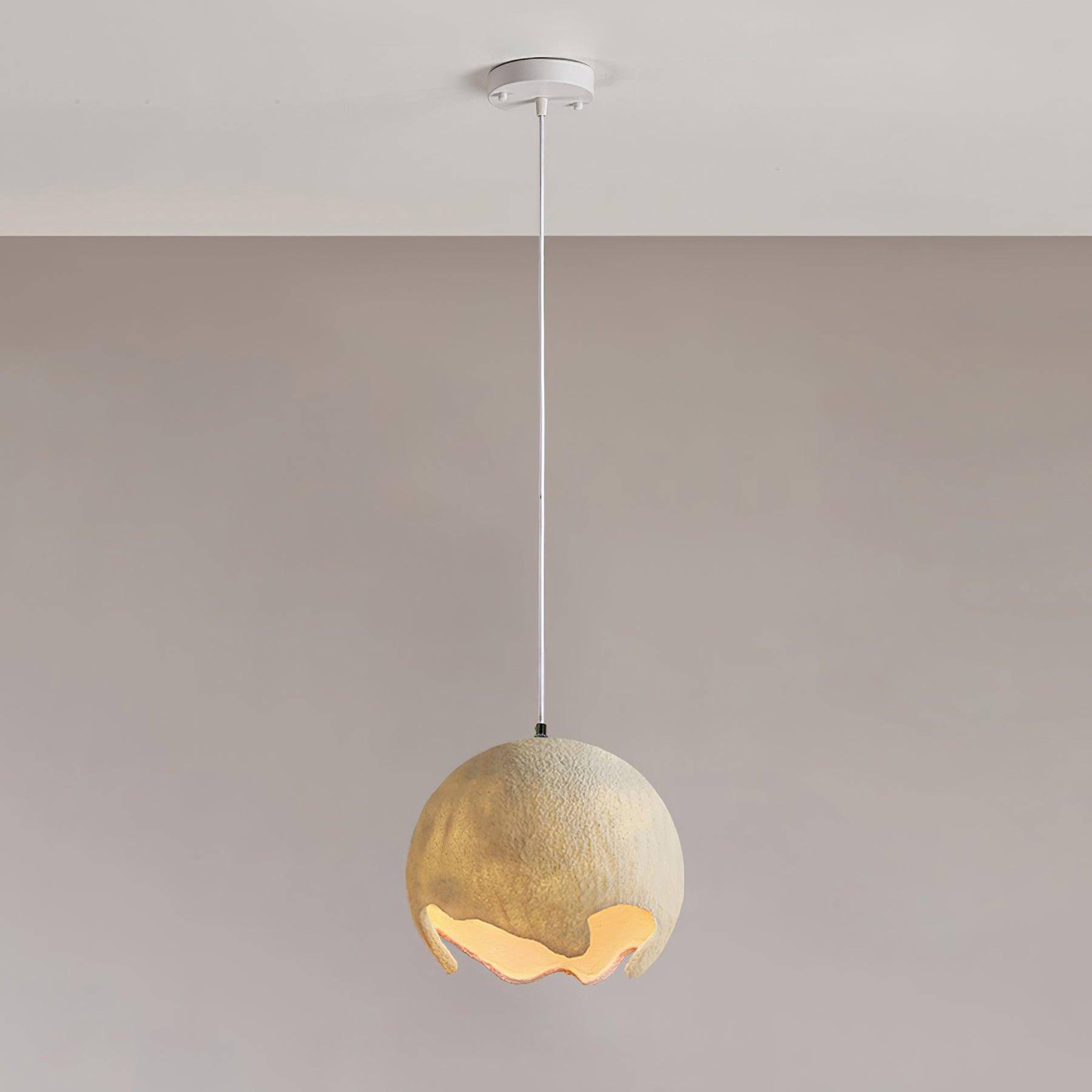 Moon Suspension Crater en Résine Curvilinéaire Minimaliste - Neutralighting