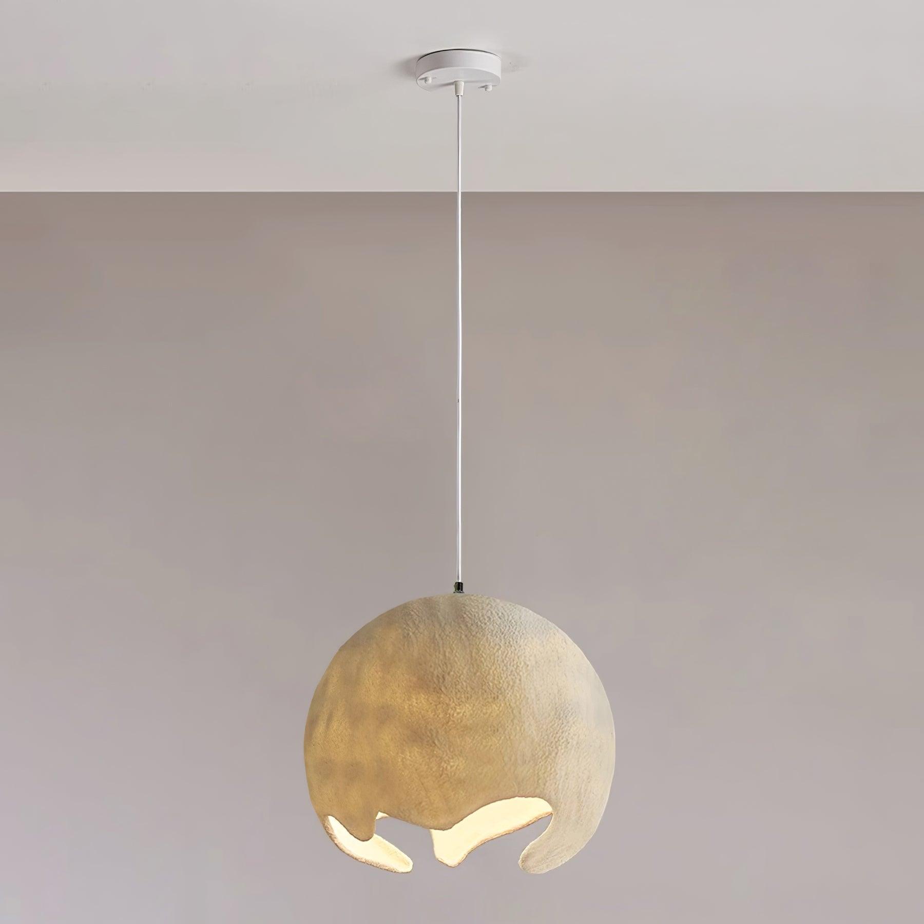 Moon Suspension Crater en Résine Curvilinéaire Minimaliste - Neutralighting