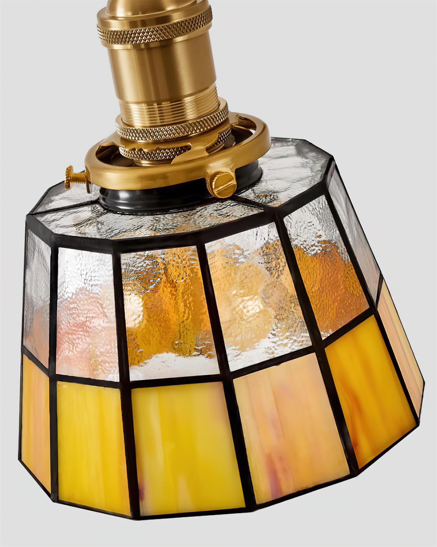 Tiffany Applique Murale Mosaïque avec Chaîne à Tirette - Neutralighting