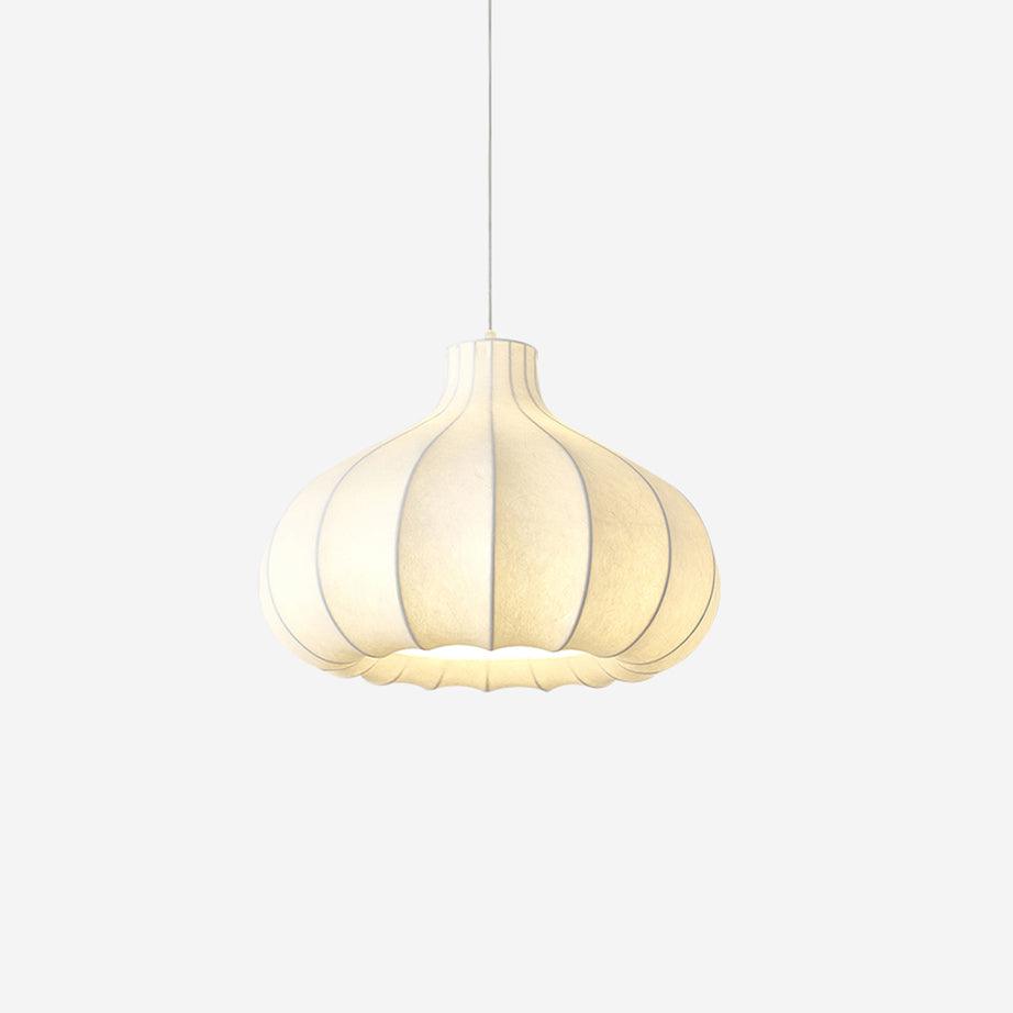 Silky Suspension avec Abat-jour en Soie Plissée Blanc Elégant - Neutralighting