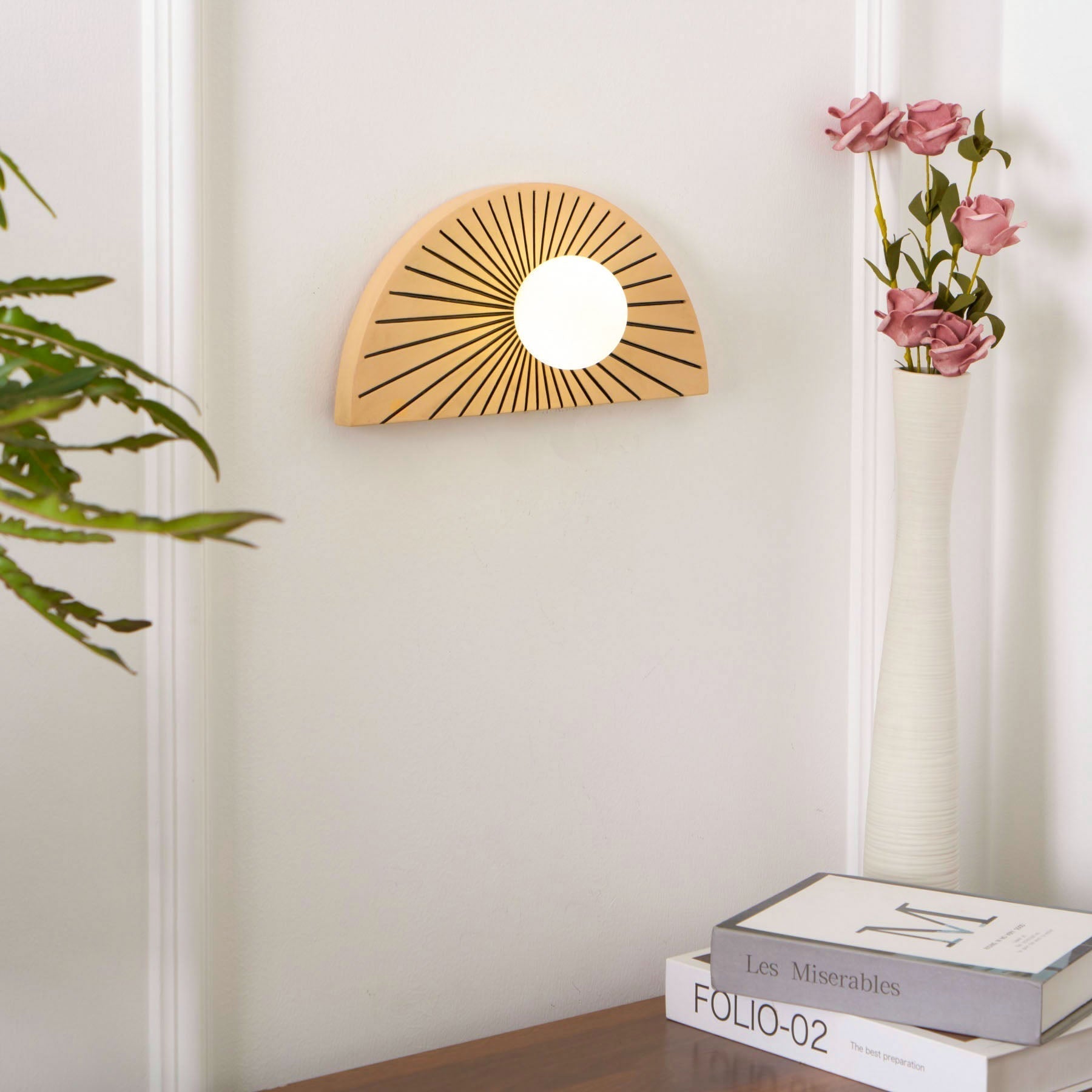 Nytheos Modern Minimalist Resin Glass Wall Lamp - Lamp Copper