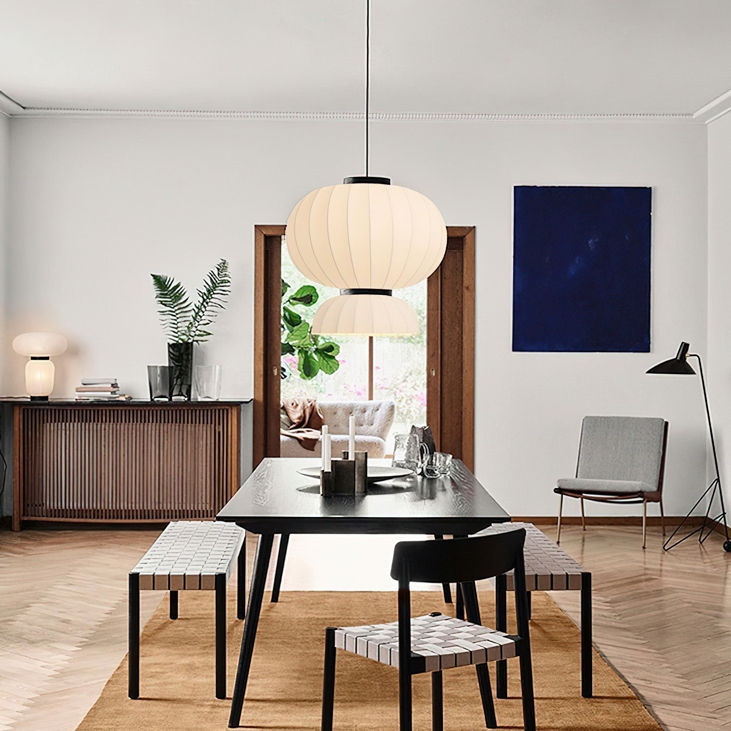 Eurzorion Silk Lantern Pendant Light - Blowlighting