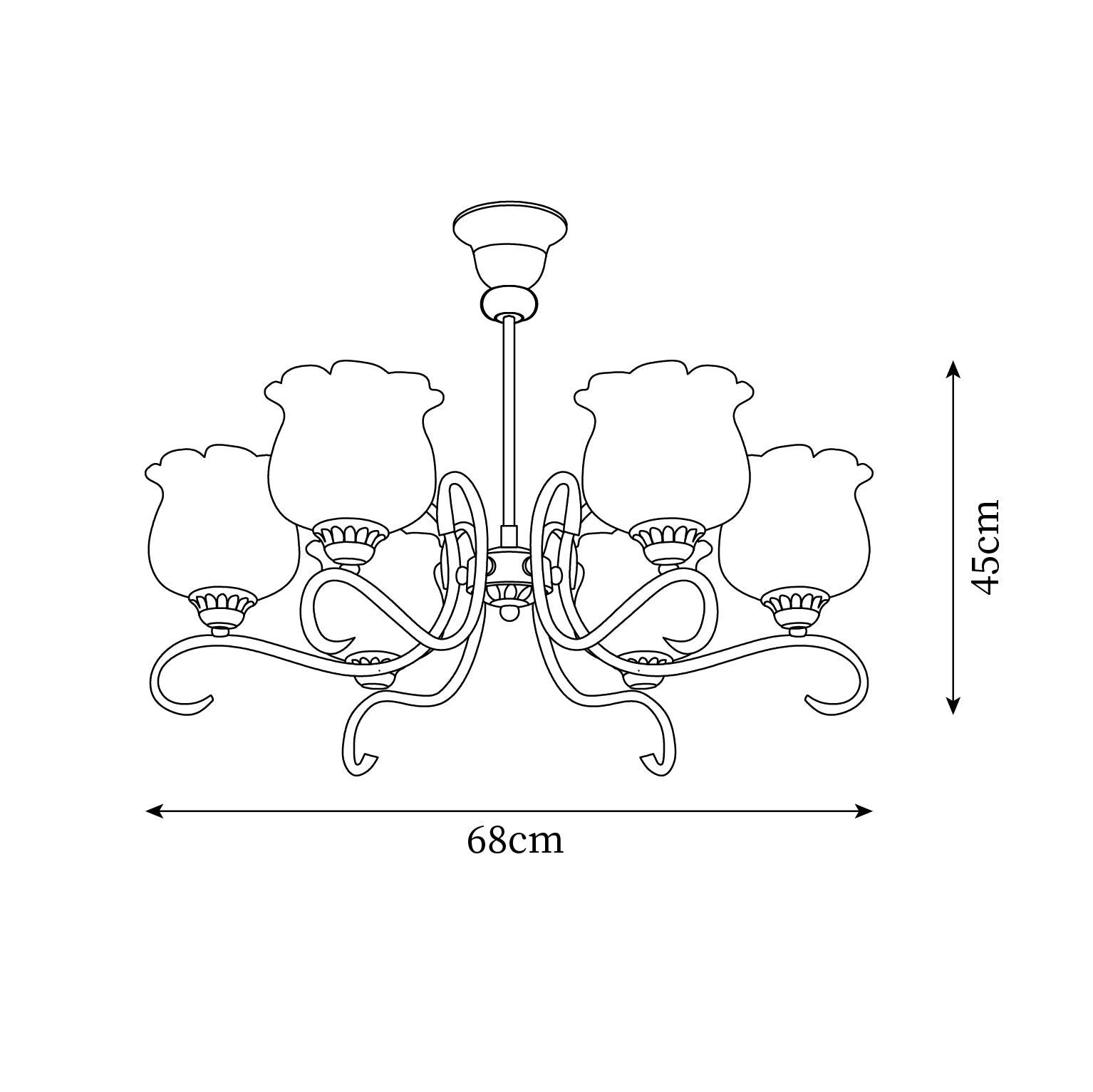Mullan Lustre Laiton Résine Abat-jours Floraux Sculptural - Neutralighting