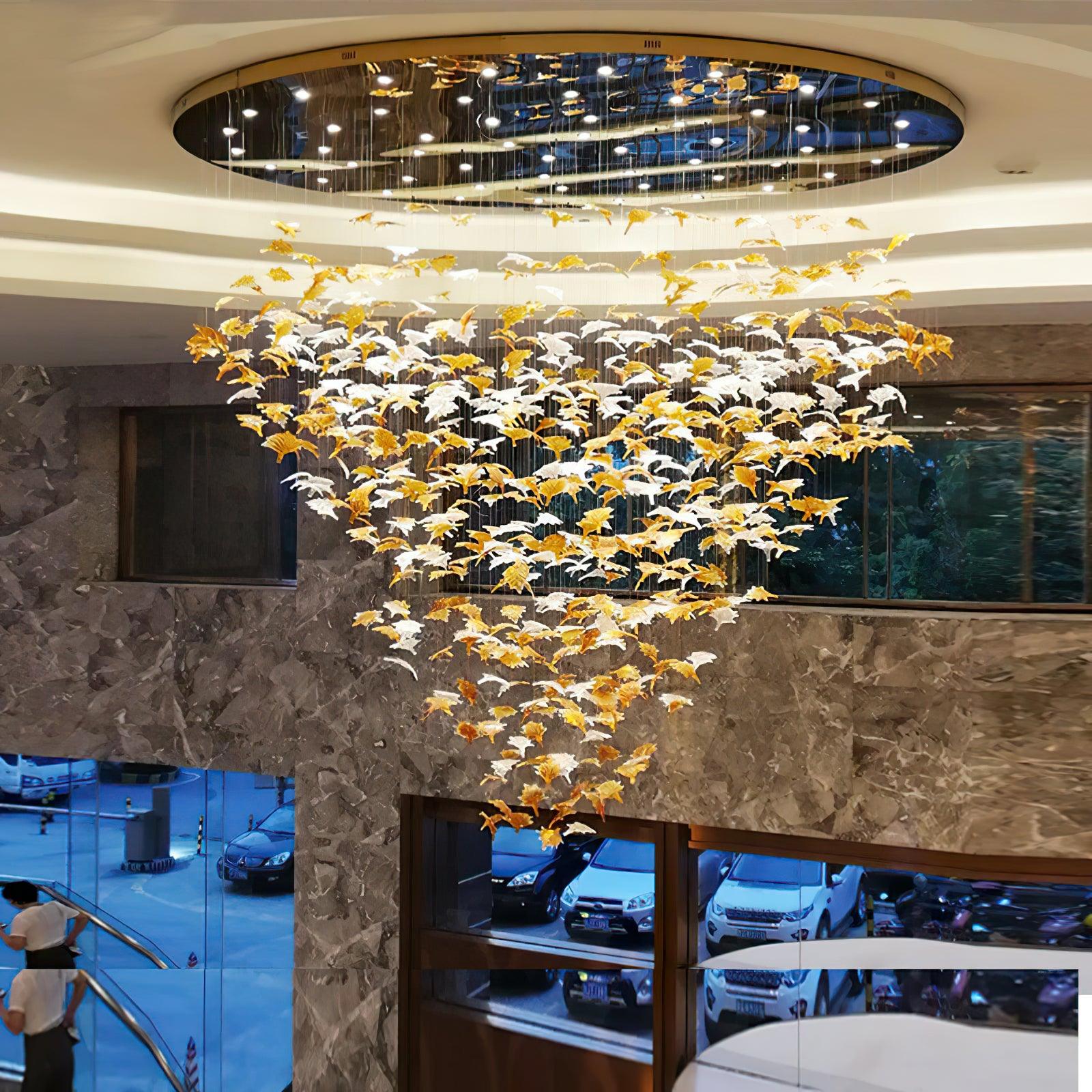 Syraean Lustre en cristal multicolore en forme de feuille d'érable - Neutralighting