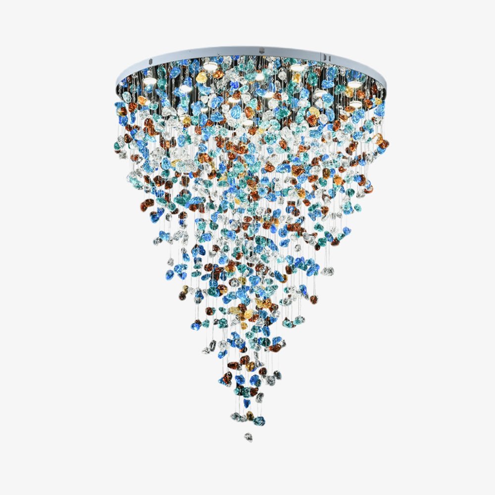 Veshaa Lustre en cristal de pierre de luxe postmoderne - Neutralighting