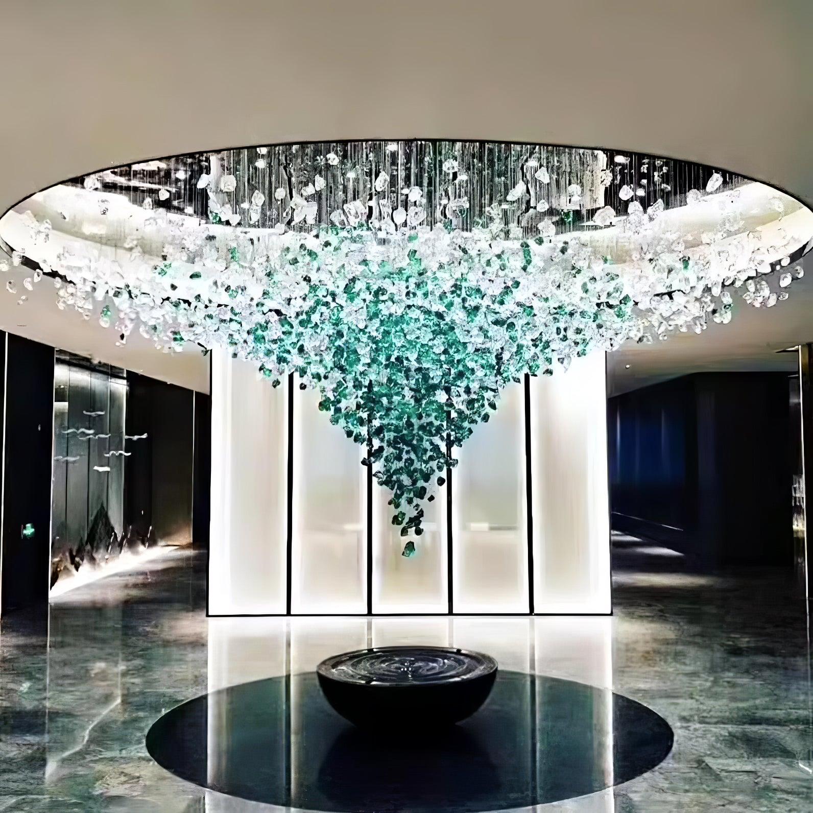 Veshaa Lustre en cristal de pierre de luxe postmoderne - Neutralighting