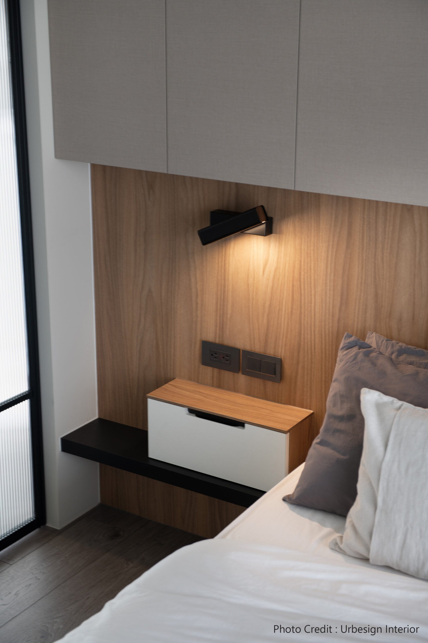Olvynora Rotating Modern Minimalist Wooden Metal Wall Lamp - Lamp Copper