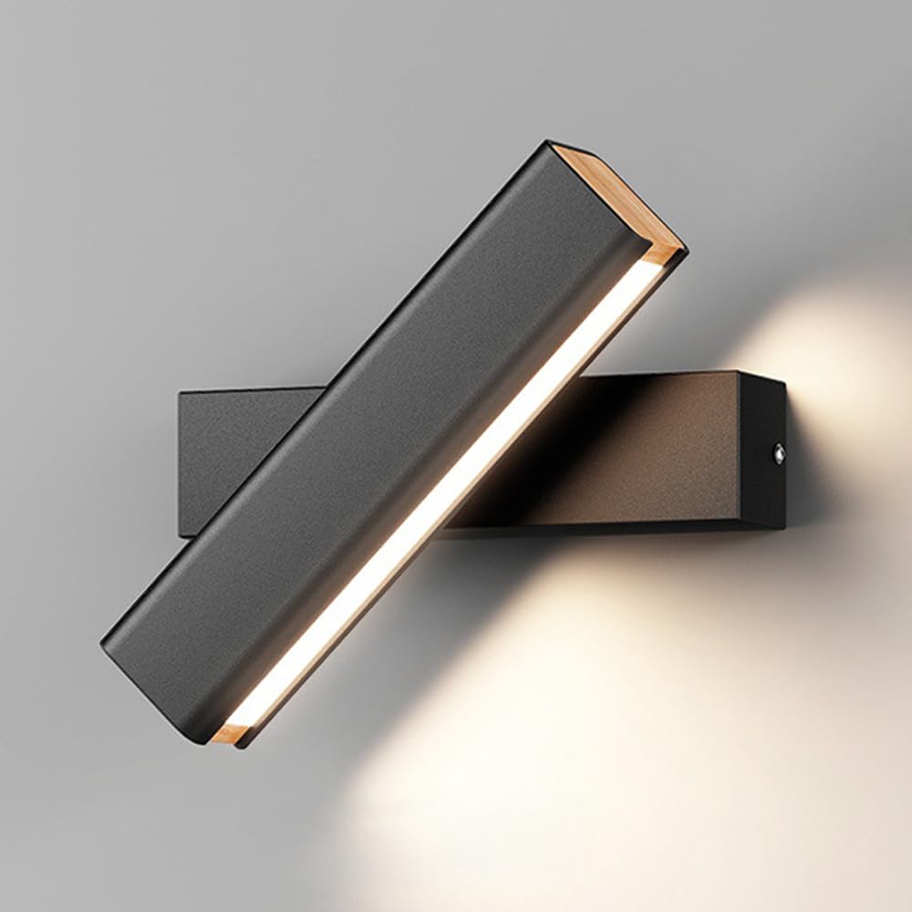 Olvynora Rotating Modern Minimalist Wooden Metal Wall Lamp - Lamp Copper