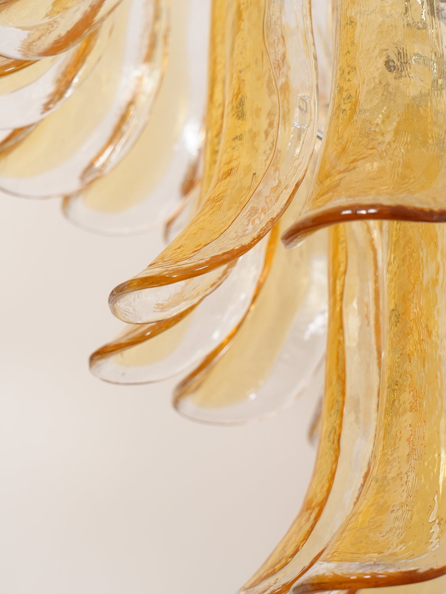 Orshaan Postmodern Luxury Metal Glass Chandelier - Lamp Copper