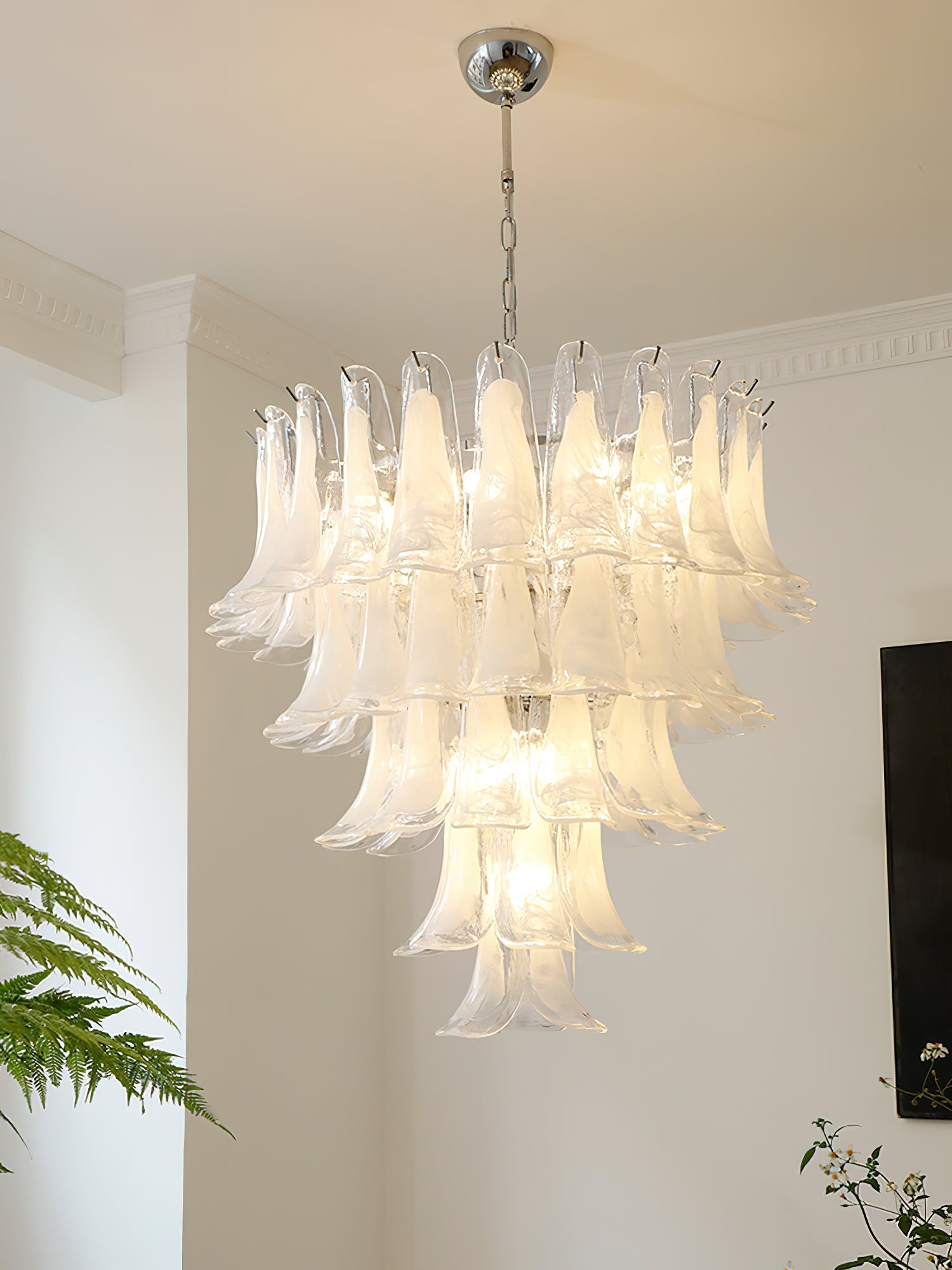 Orshaan Postmodern Luxury Metal Glass Chandelier - Lamp Copper