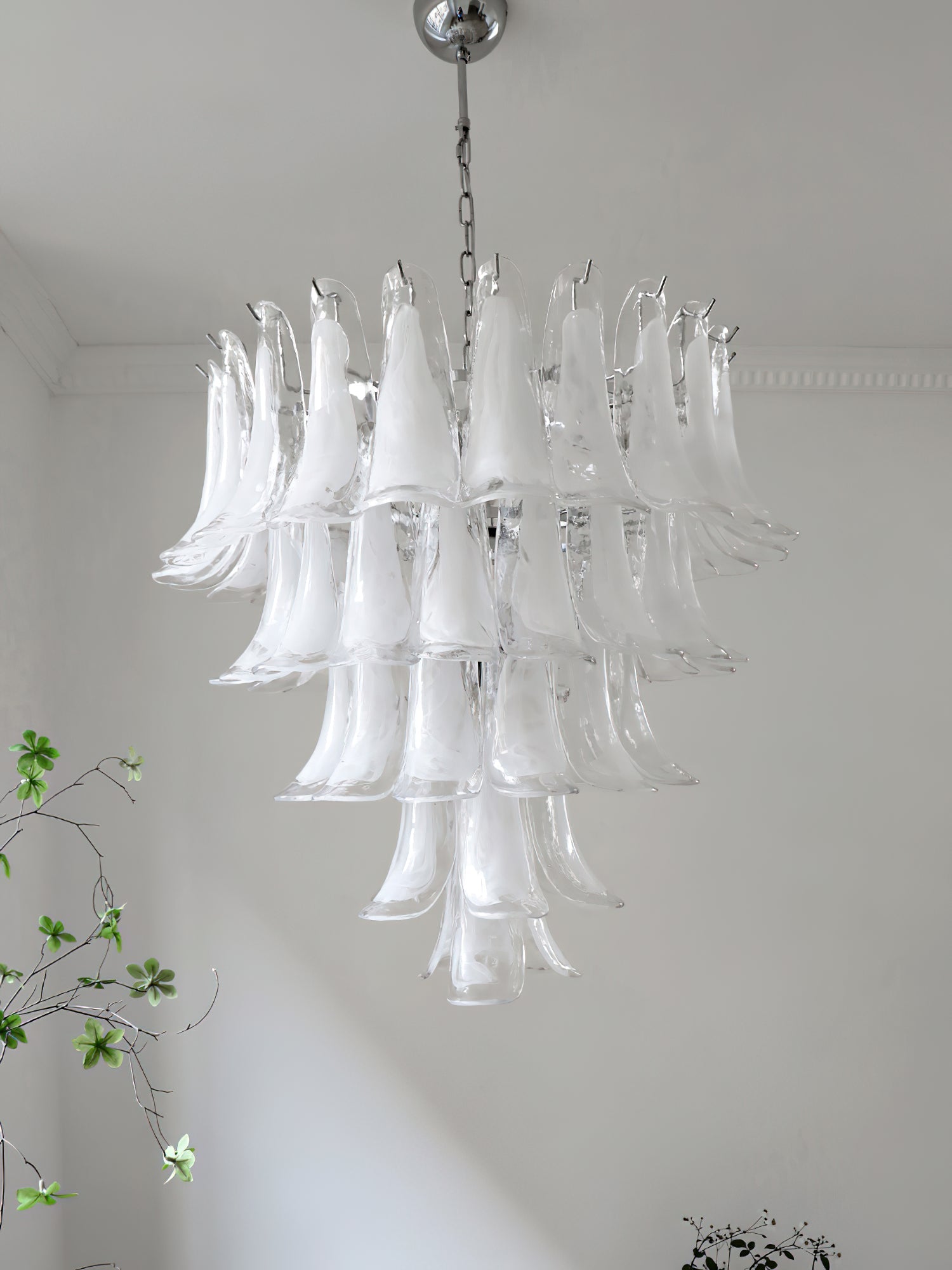 Orshaan Postmodern Luxury Metal Glass Chandelier - Lamp Copper