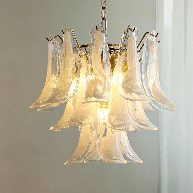 Orshaan Postmodern Luxury Metal Glass Chandelier - Lamp Copper