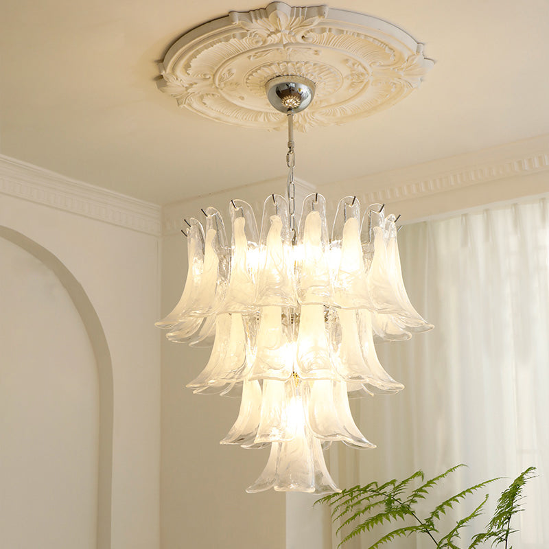 Orshaan Postmodern Luxury Metal Glass Chandelier - Lamp Copper