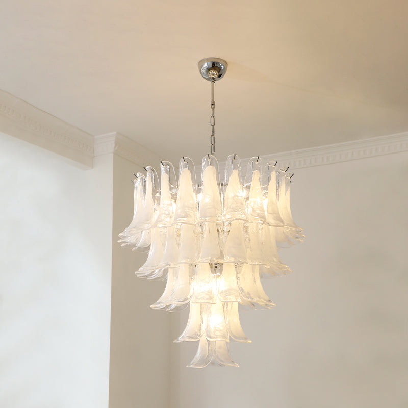 Orshaan Postmodern Luxury Metal Glass Chandelier - Lamp Copper
