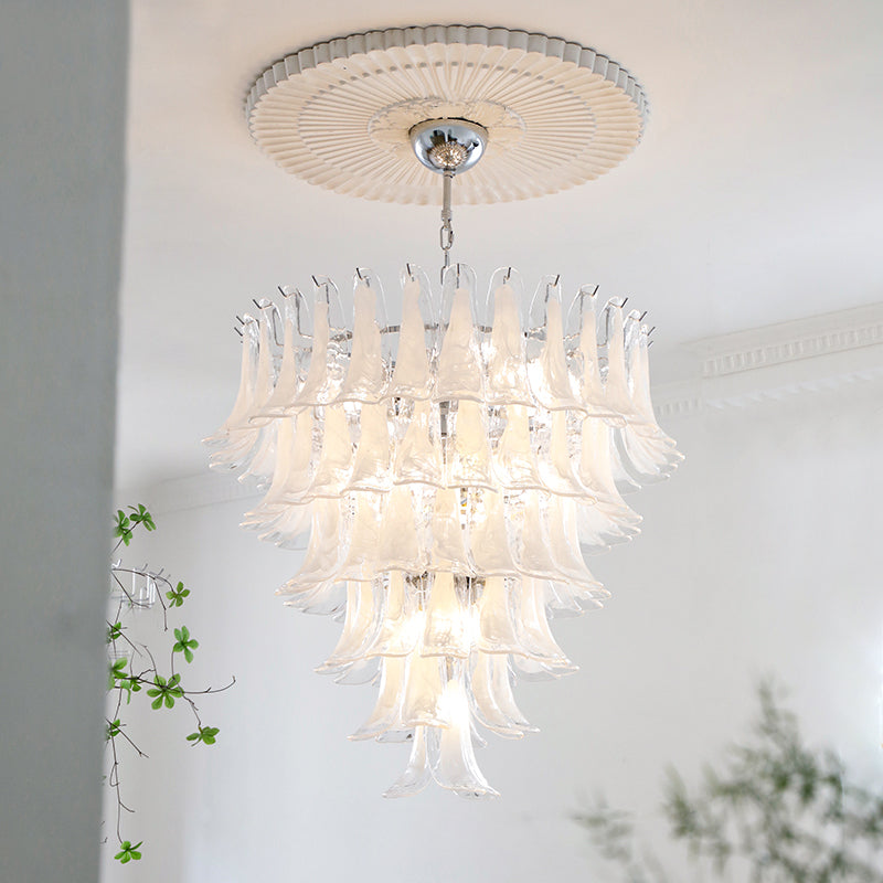 Orshaan Postmodern Luxury Metal Glass Chandelier - Lamp Copper