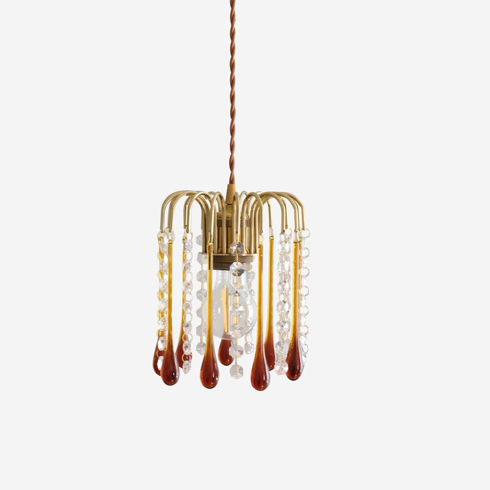 Murano Suspension en Cristal à Niveaux Cascade - Neutralighting