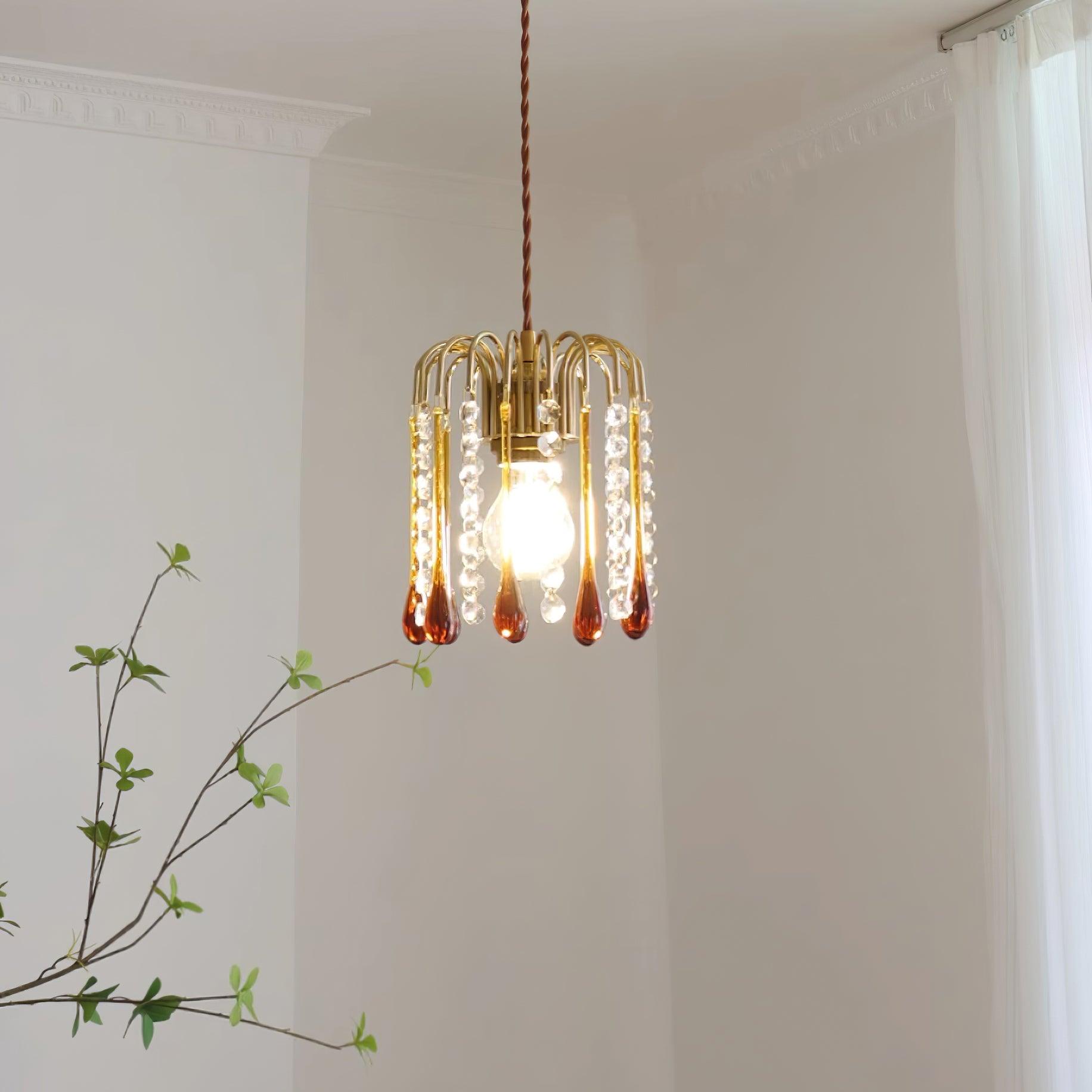 Murano Suspension en Cristal à Niveaux Cascade - Neutralighting