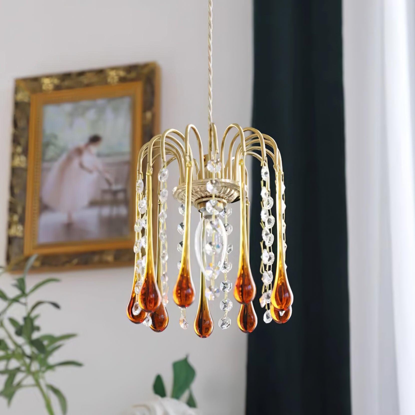 Murano Suspension en Cristal à Niveaux Cascade - Neutralighting