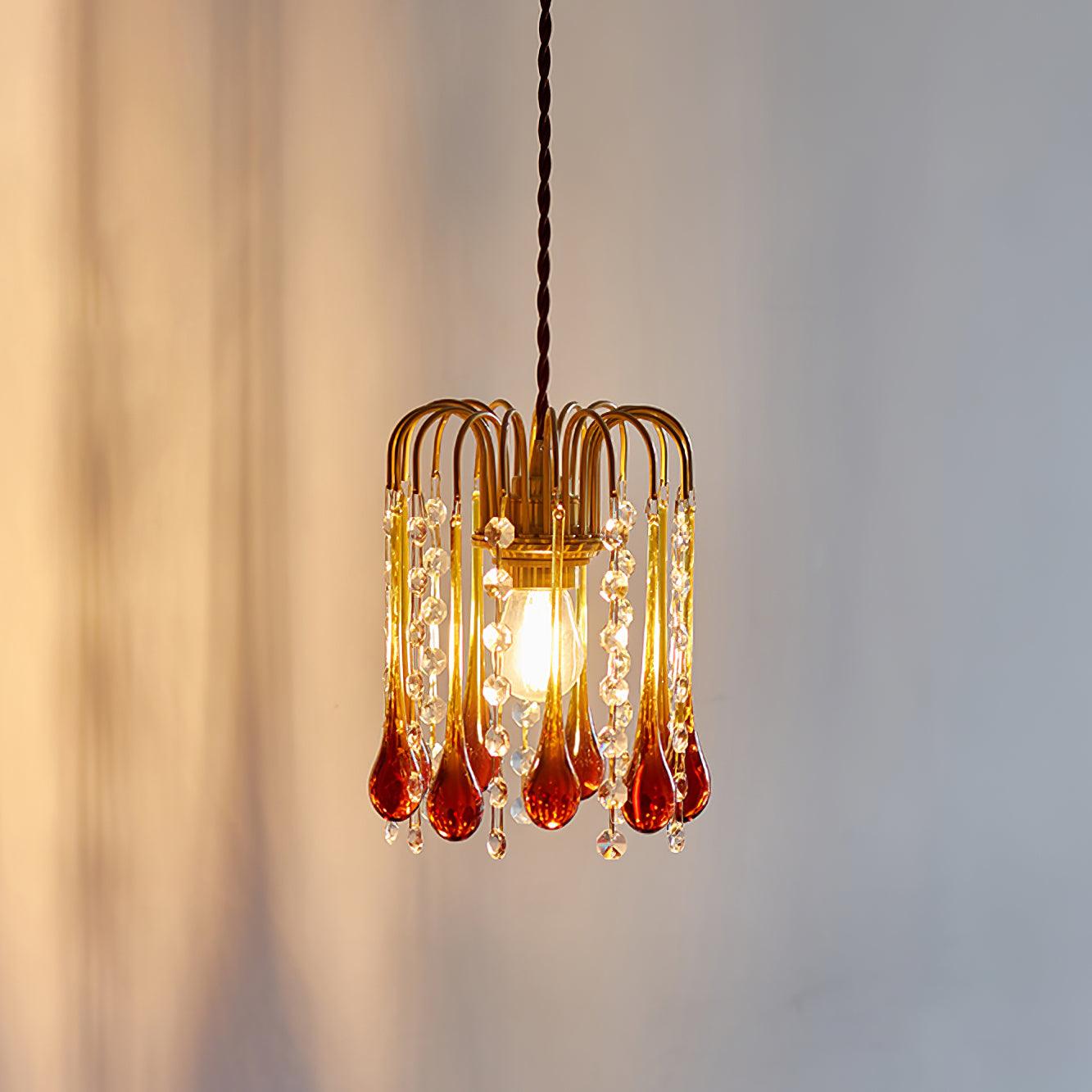 Murano Suspension en Cristal à Niveaux Cascade - Neutralighting