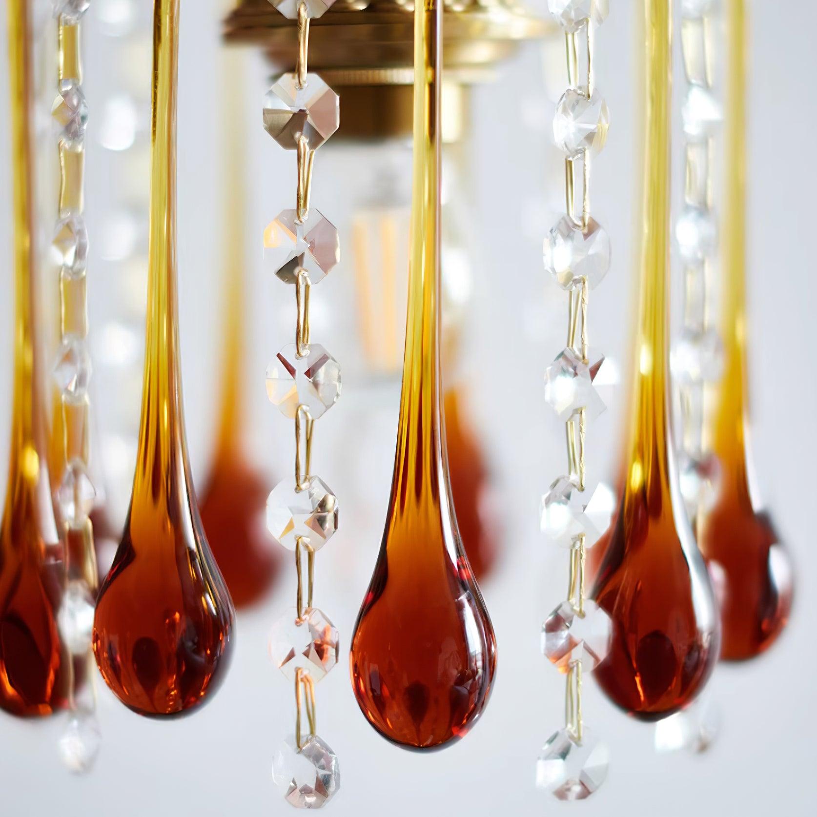 Murano Suspension en Cristal à Niveaux Cascade - Neutralighting
