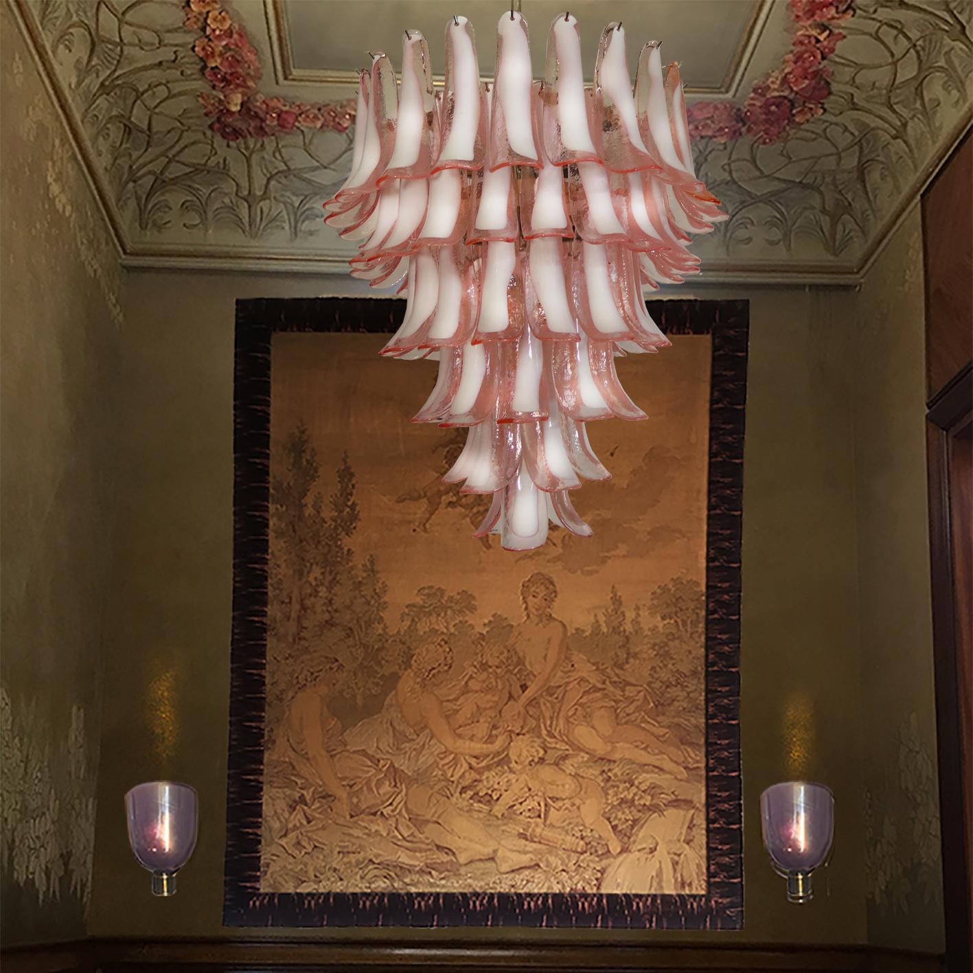 Alsorisra Postmodern Luxury Petal Glass Chandelier - Lamp Copper