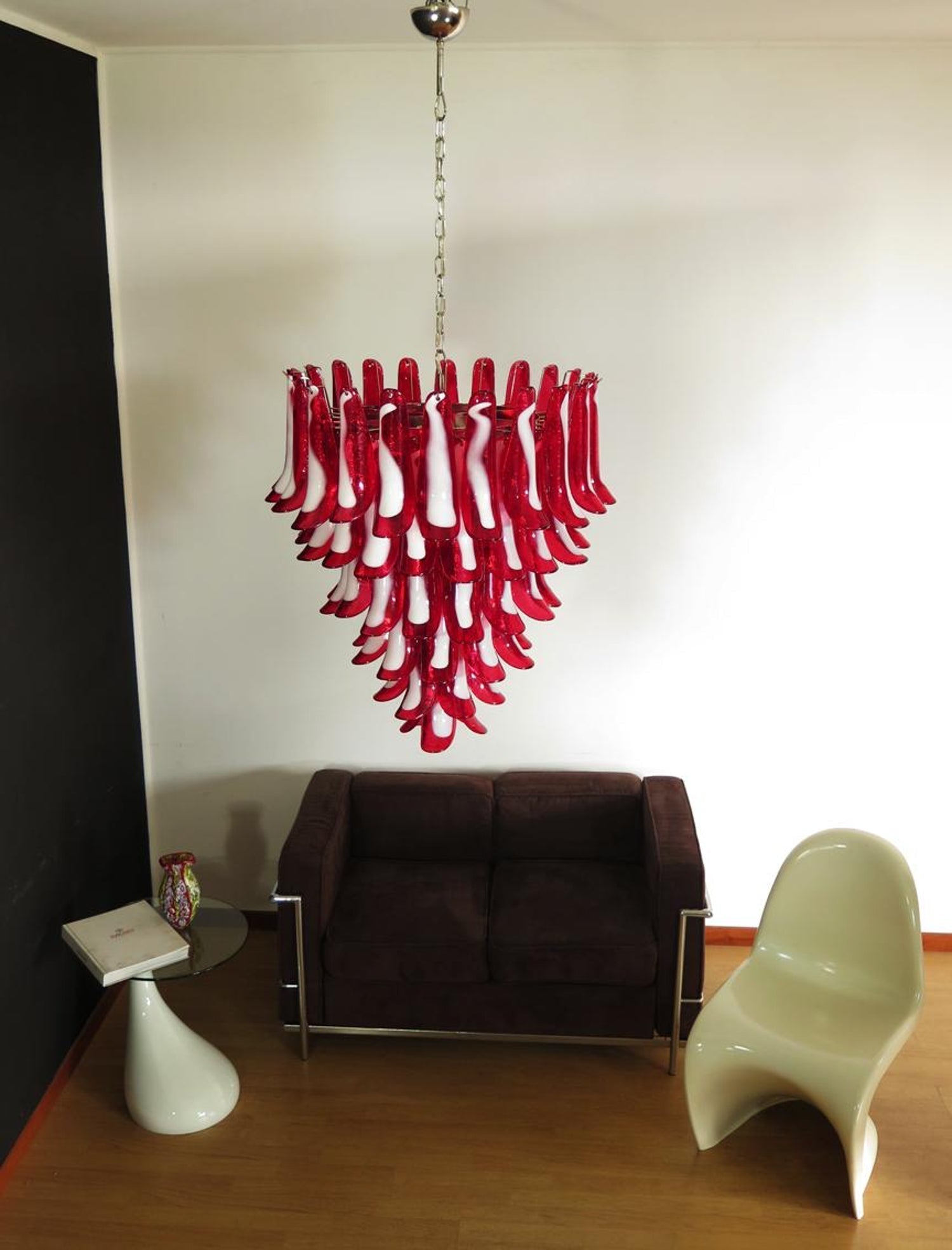 Alsorisra Postmodern Luxury Petal Glass Chandelier - Lamp Copper