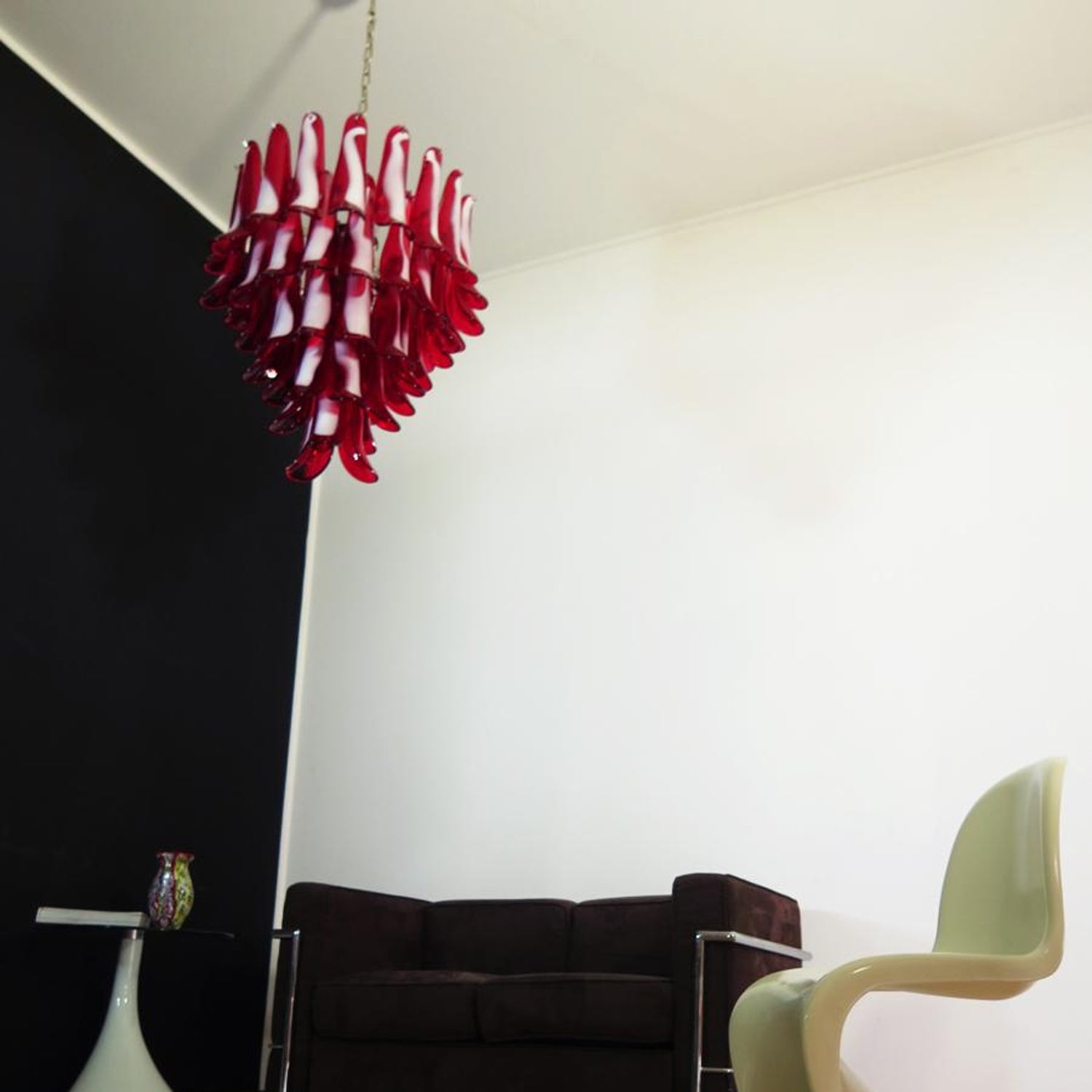 Alsorisra Postmodern Luxury Petal Glass Chandelier - Lamp Copper