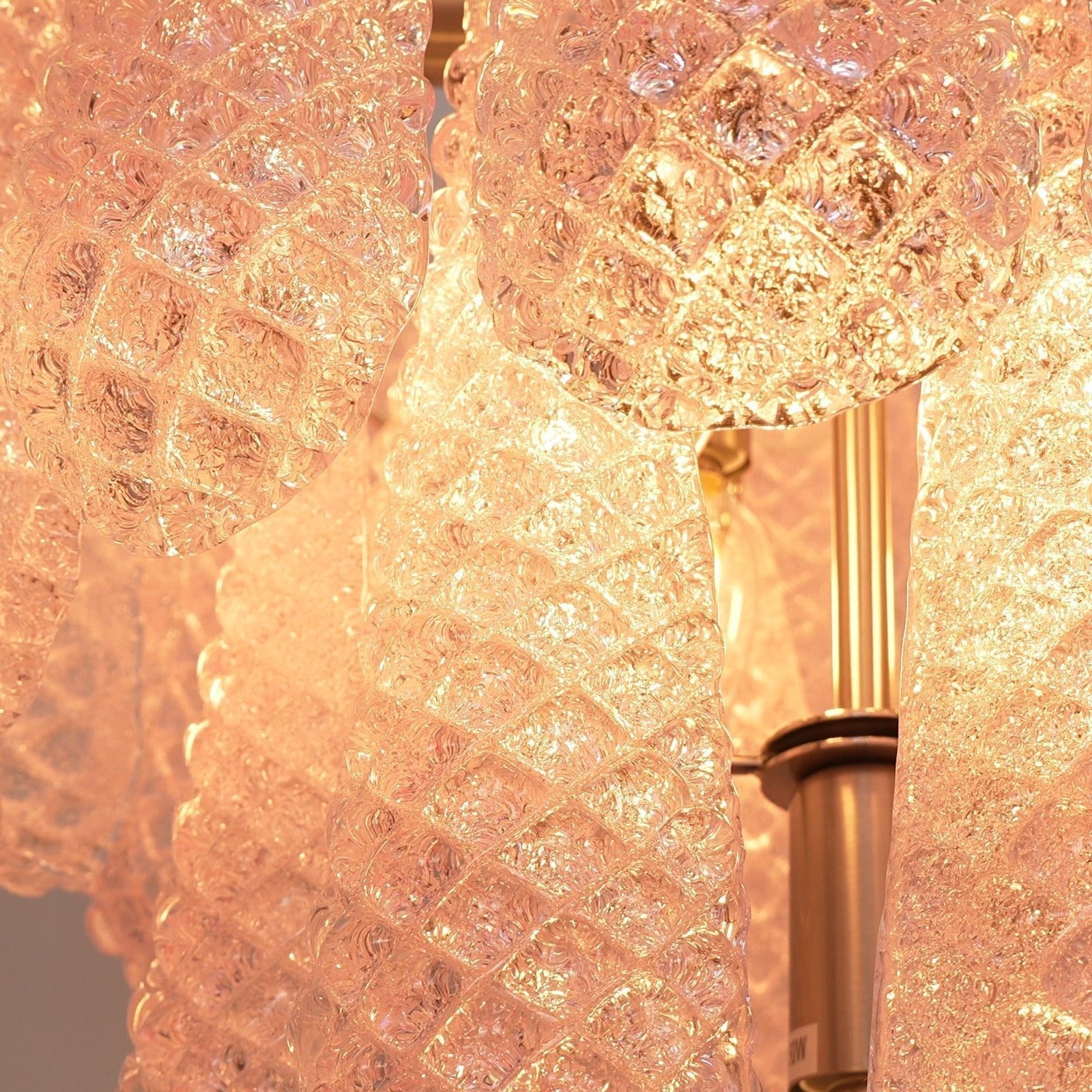 Aurora Chandelier Pink Dewdrop Cascading Romantic - Letslighting