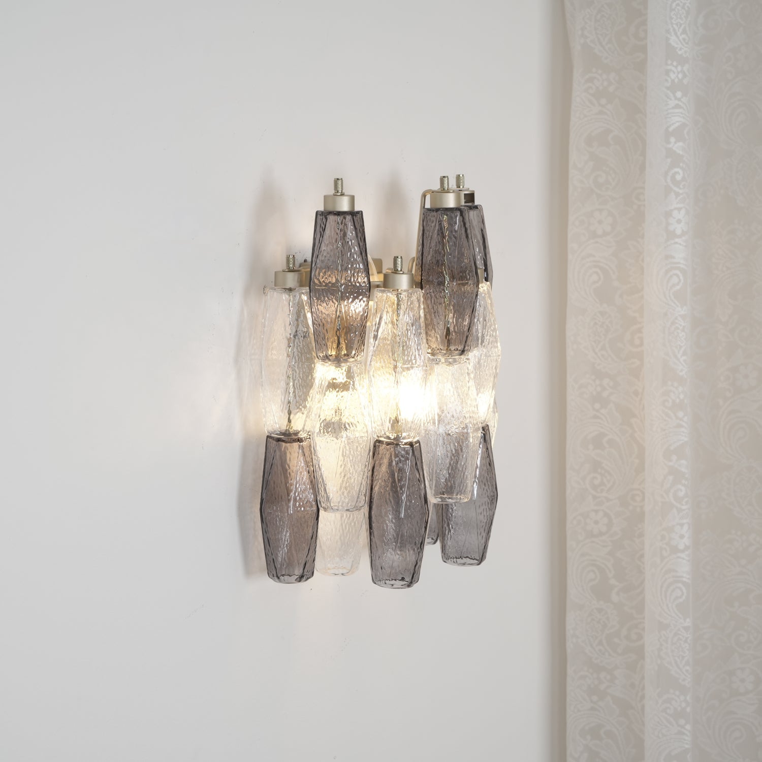 Aurora Wall Lamp Rhombus Glass Tiered - Letslighting