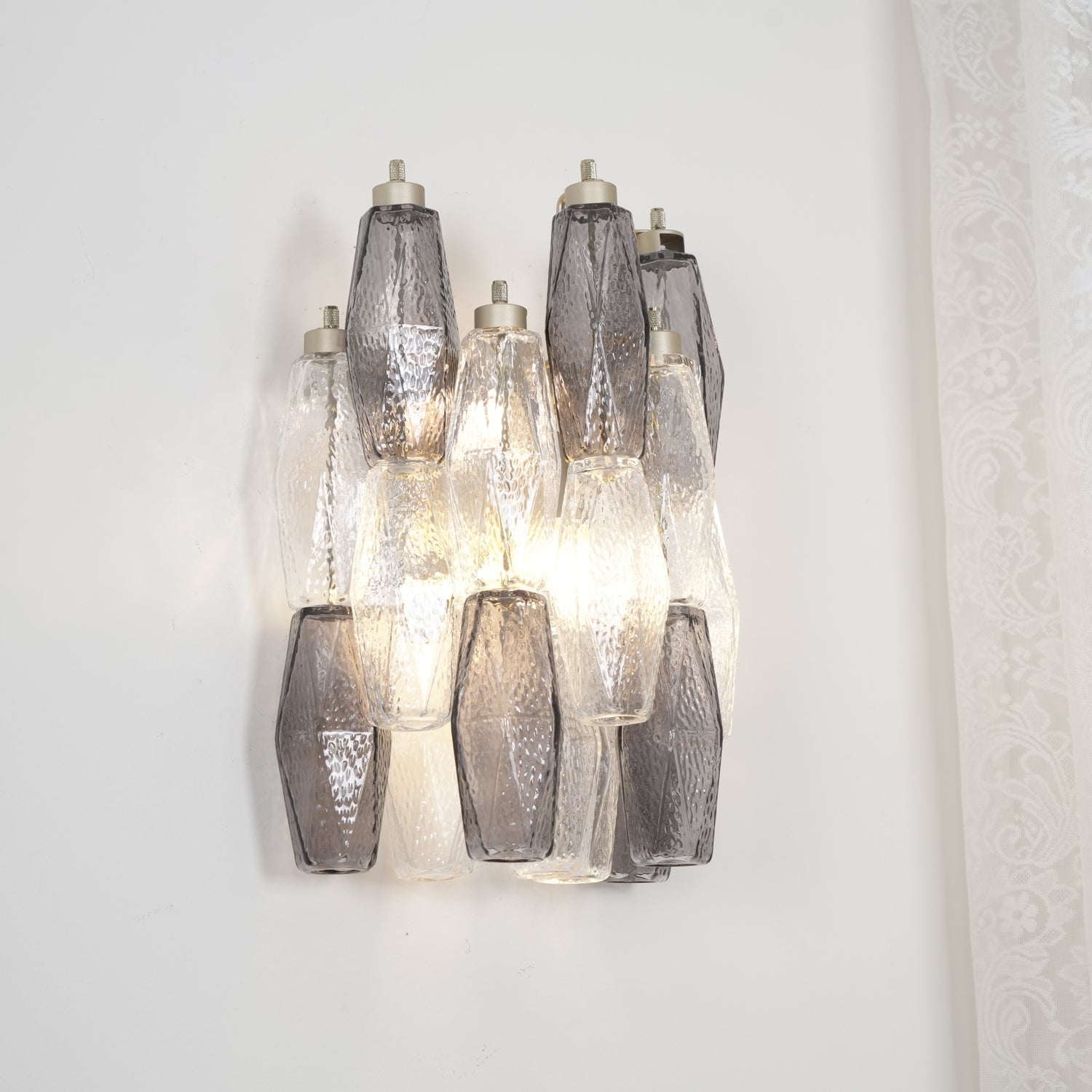 Aurora Wall Lamp Rhombus Glass Tiered - Letslighting