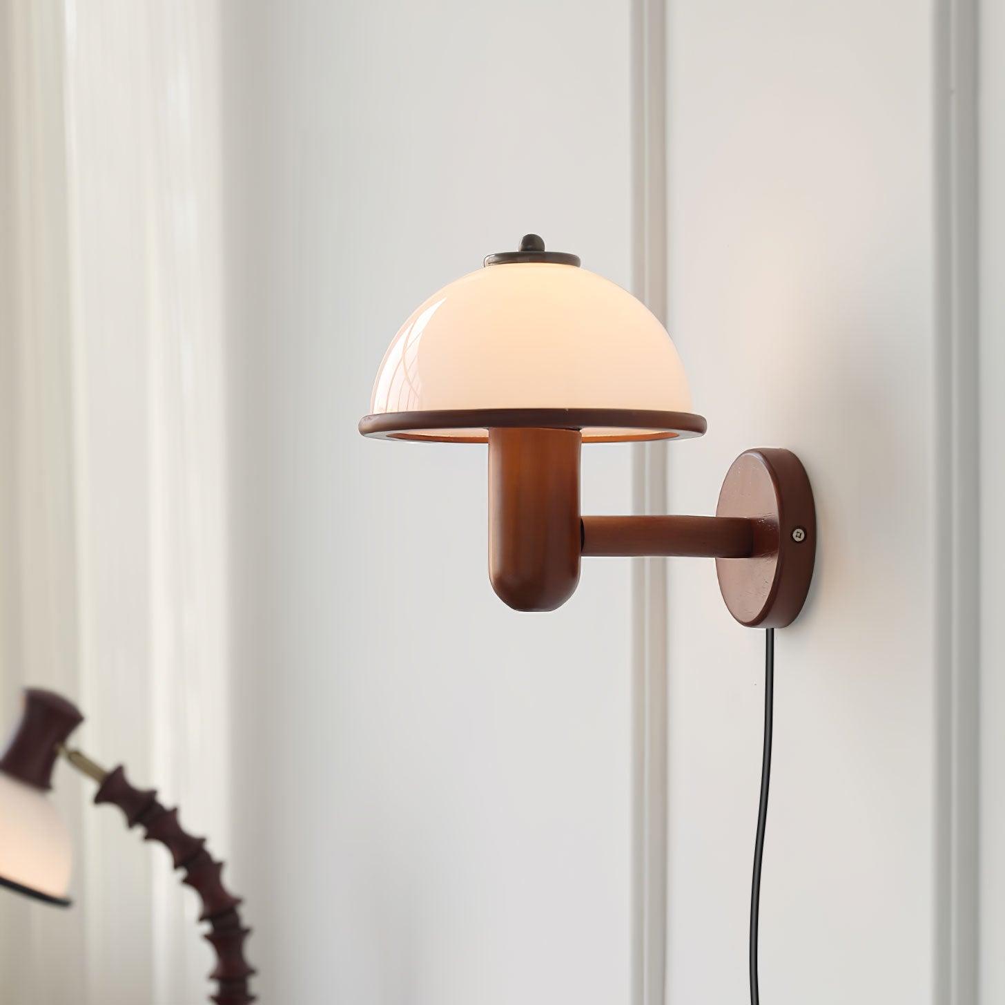 Lustra Applique Murale Champignon Bois de Chêne - Neutralighting