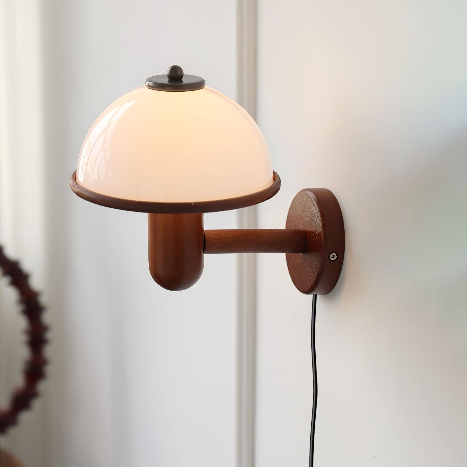 Lustra Applique Murale Champignon Bois de Chêne - Neutralighting