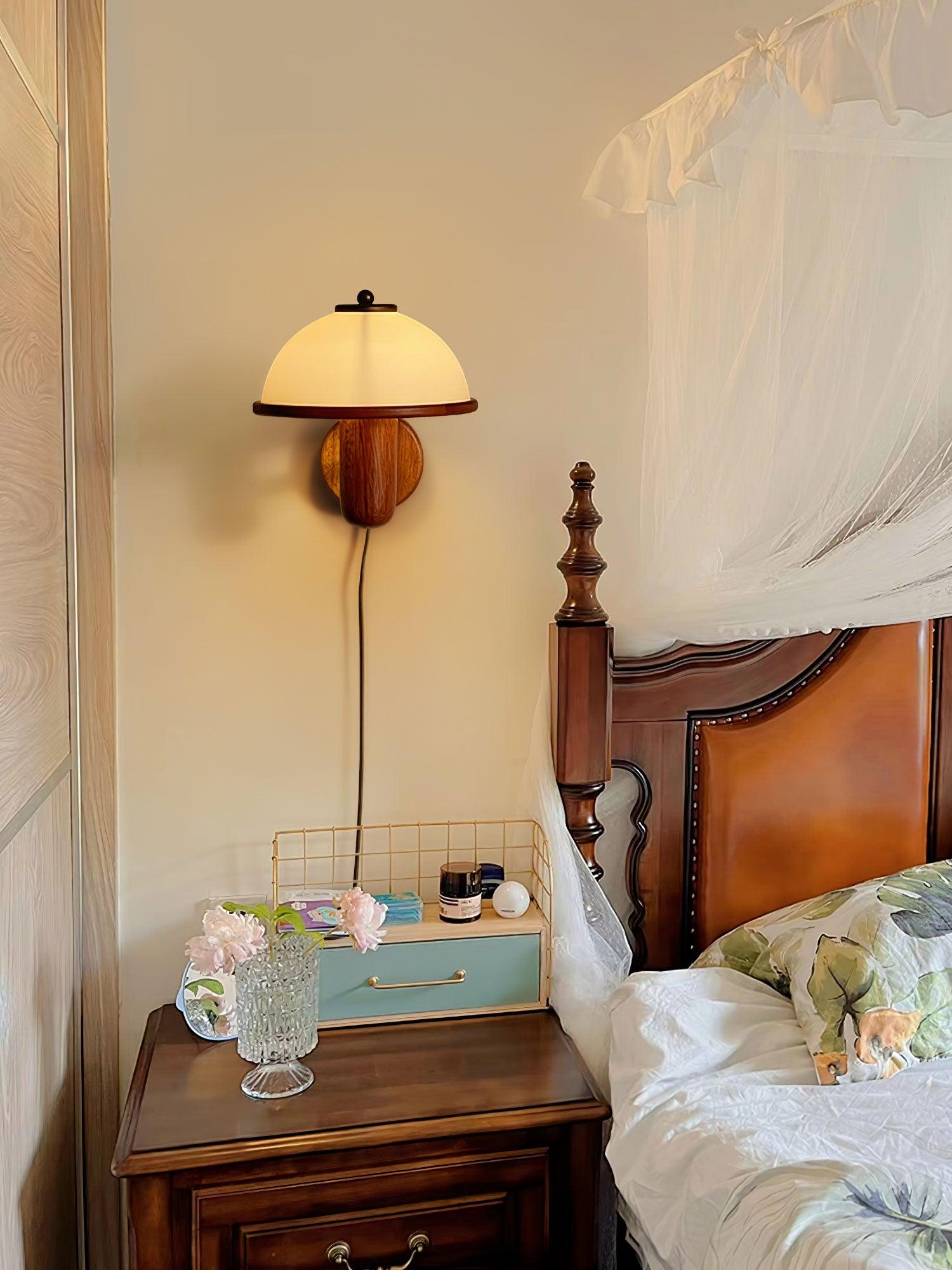 Lustra Applique Murale Champignon Bois de Chêne - Neutralighting