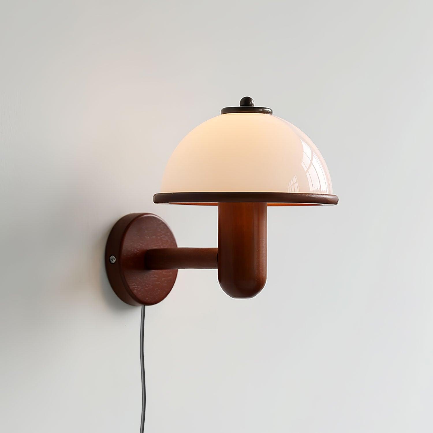 Lustra Applique Murale Champignon Bois de Chêne - Neutralighting