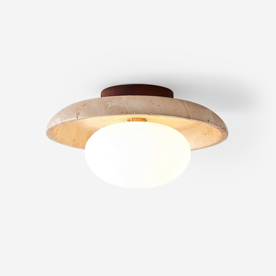 Mylie Plafonnier Minimaliste en Travertin - Neutralighting