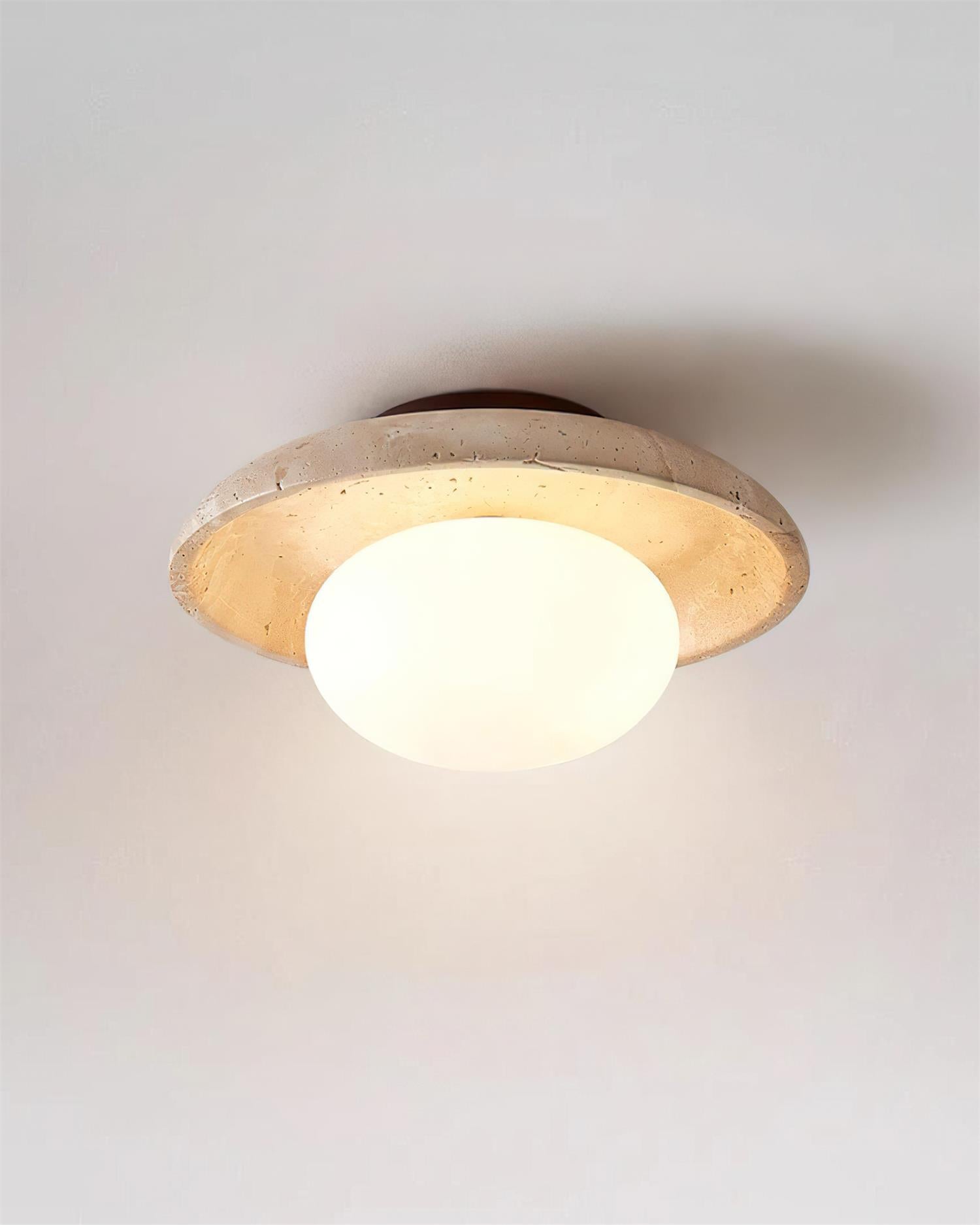 Mylie Plafonnier Minimaliste en Travertin - Neutralighting