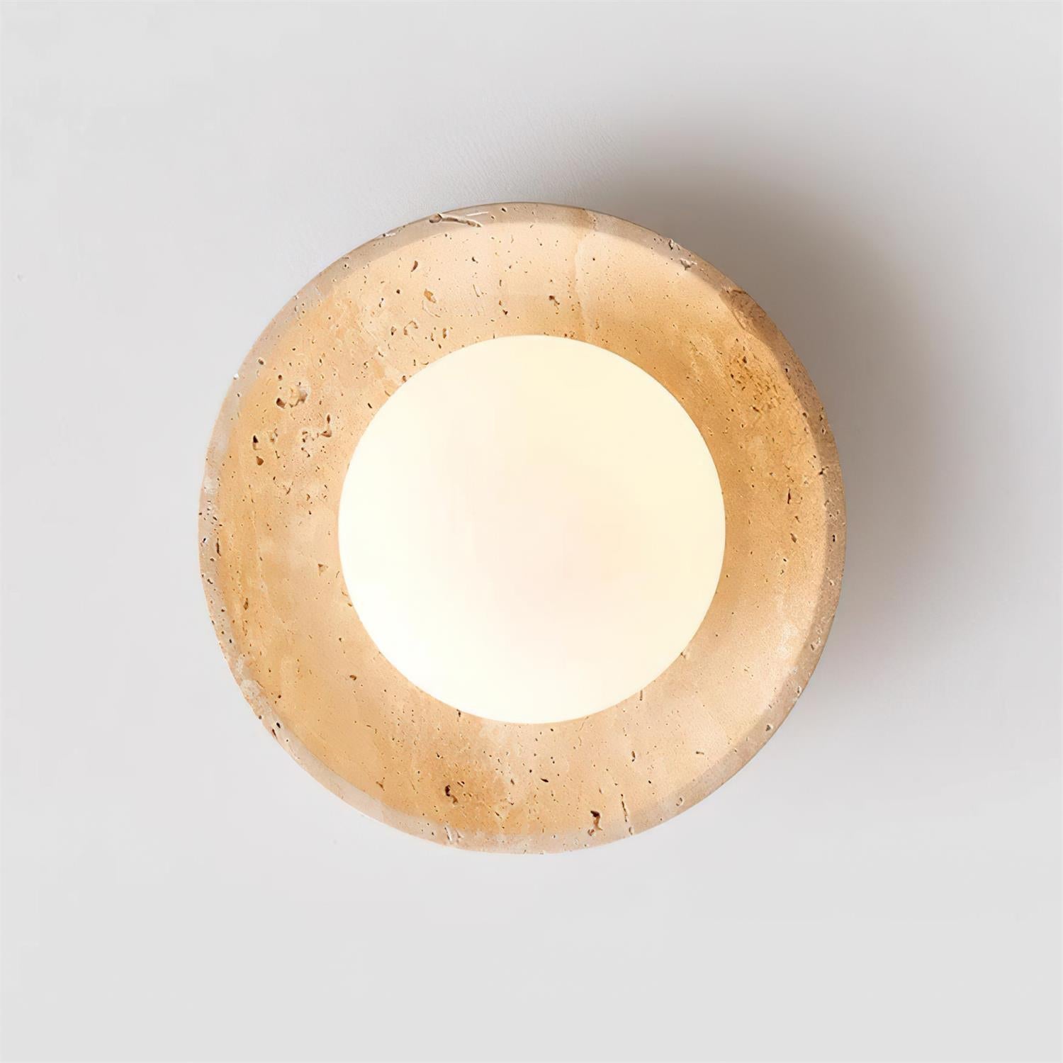 Mylie Plafonnier Minimaliste en Travertin - Neutralighting