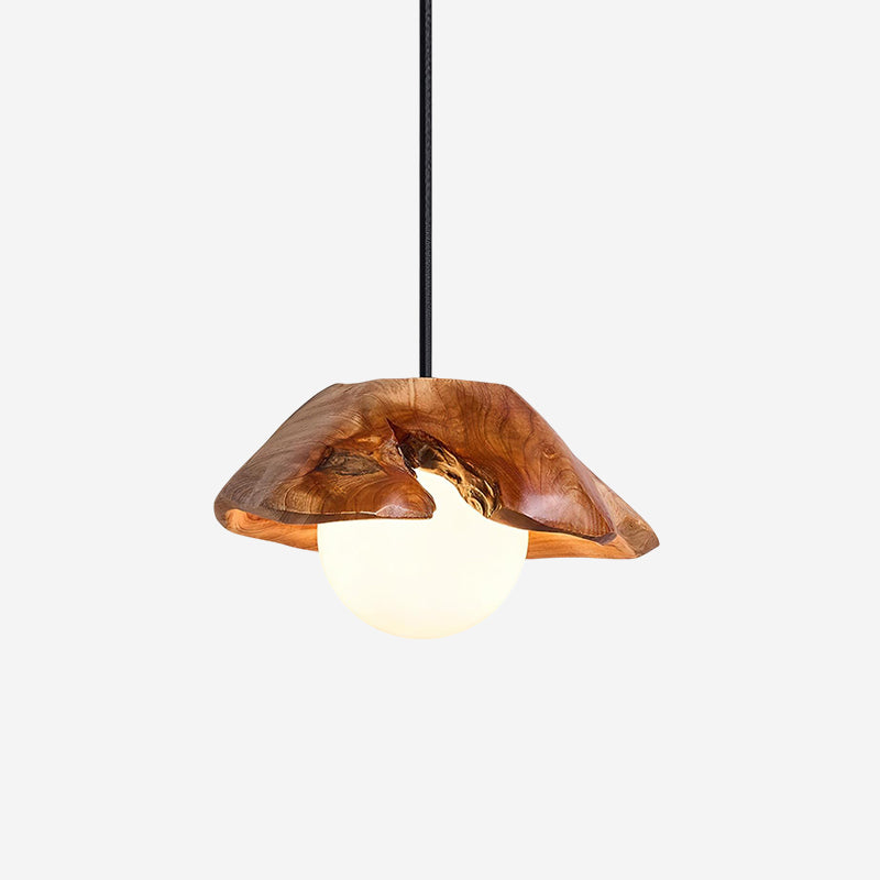 Myrtle Pendant Light Wood Glass - Letslighting