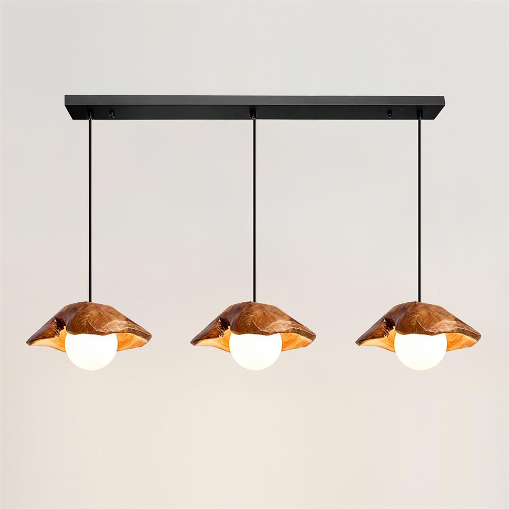 Myrtle Pendant Light Wood Glass - Letslighting